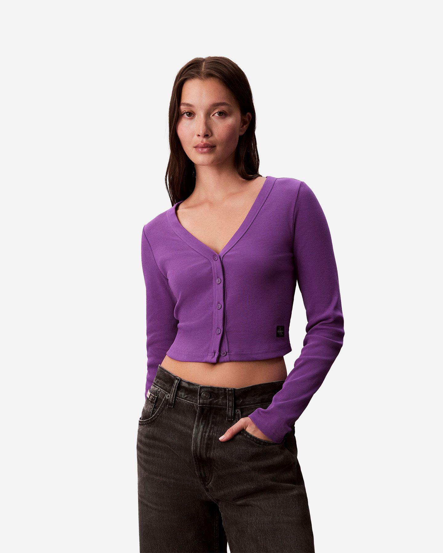 T-shirt CALVIN KLEIN JEANS BASIC W - Viola - 1 | Cisalfa Sport