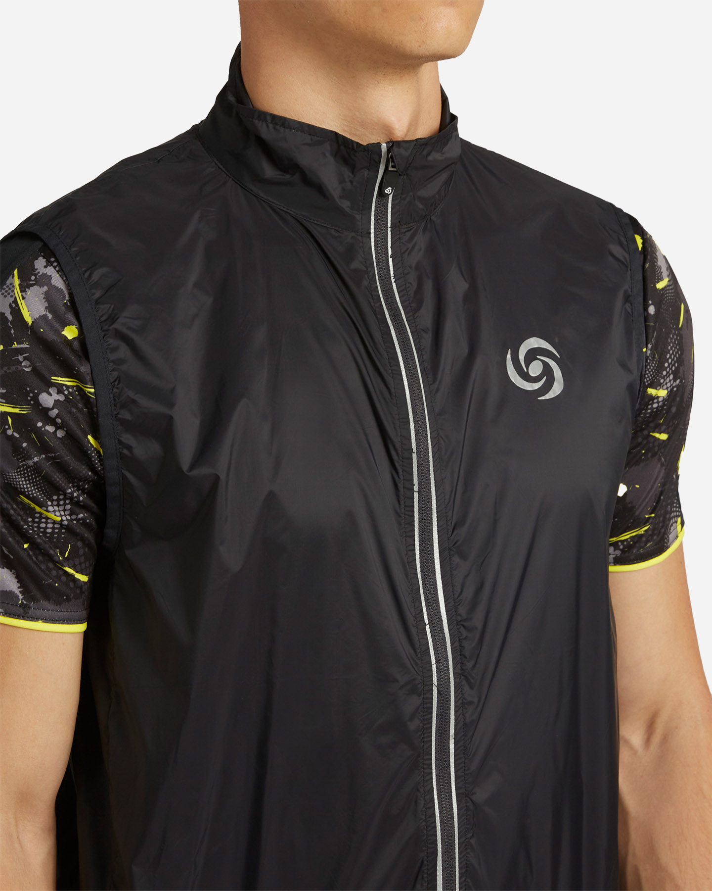 Giacca ciclismo CARNIELLI WINDPROOF FULL ZIP M - Nero - 4 | Cisalfa Sport