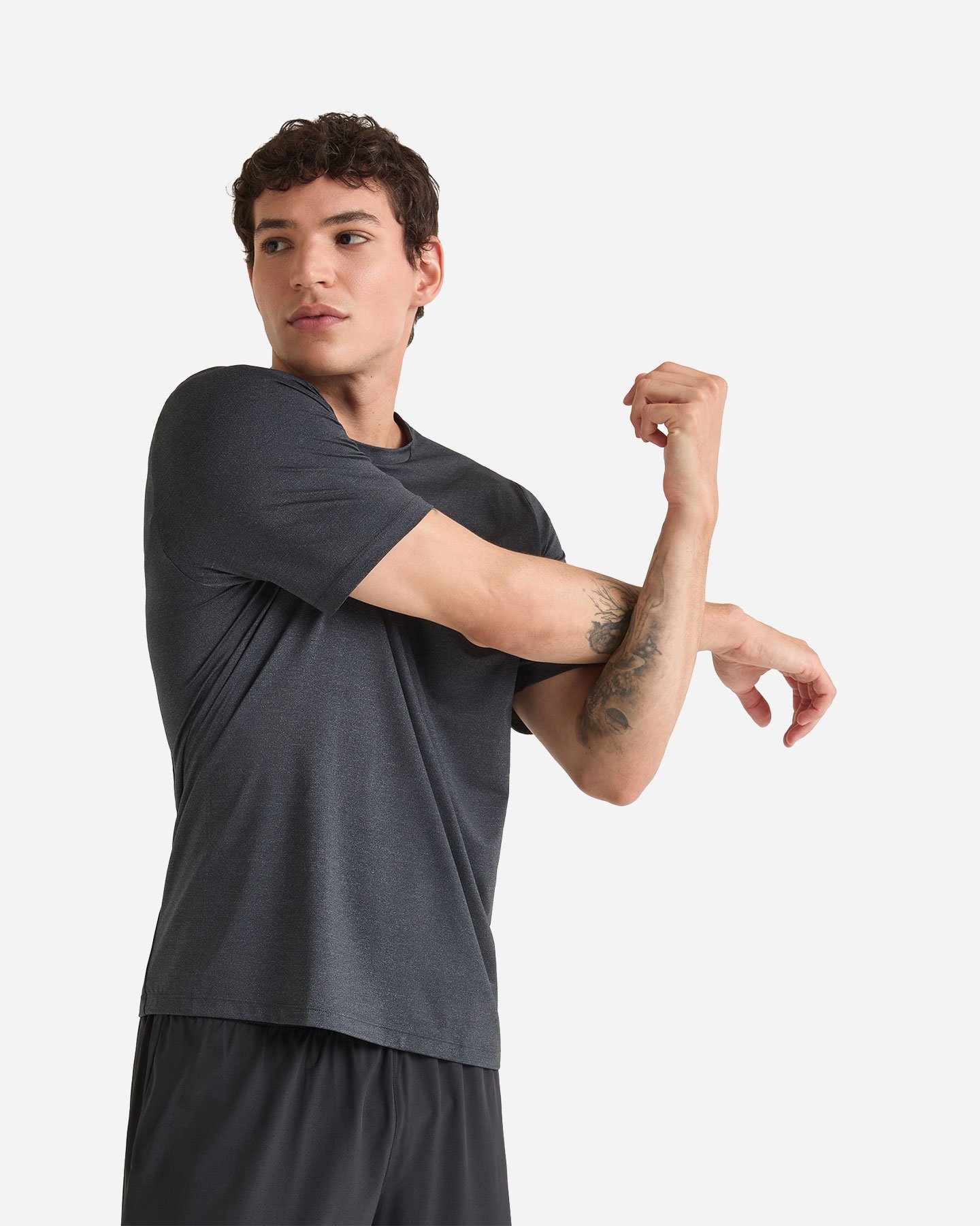 T-shirt running DIADORA TECH RUN CREW M - Nero - 1 | Cisalfa Sport