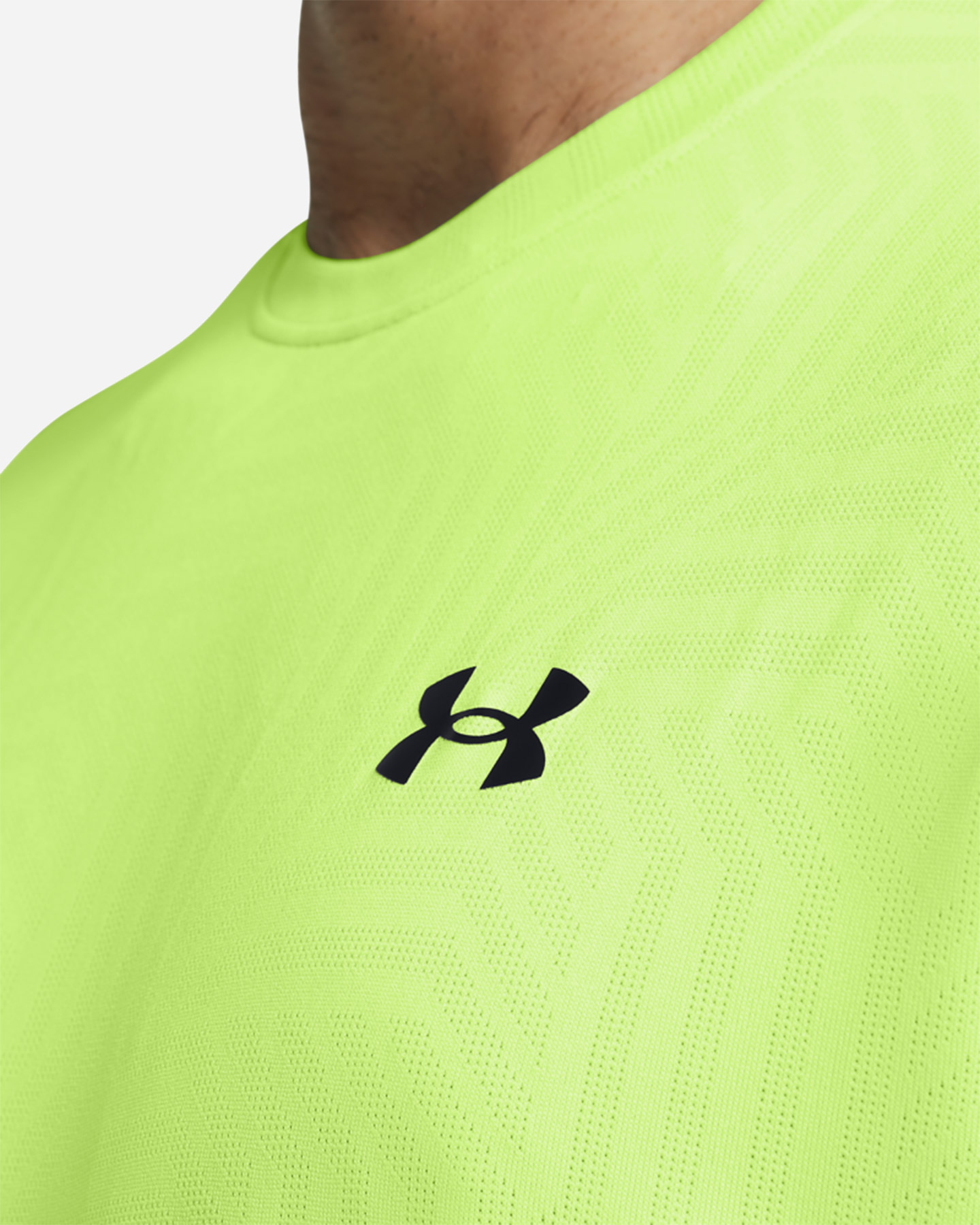 T-shirt training UNDER ARMOUR TECH VENT GEOTESSA M - Verde - 4 | Cisalfa Sport