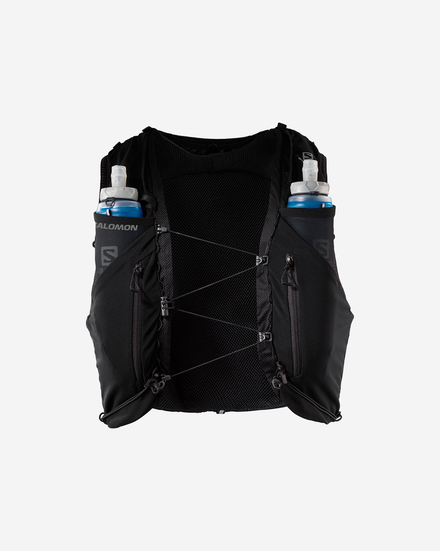 Zaino trail running SALOMON ADV SKIN 12 WITH FLASKS  - Nero - 1 | Cisalfa Sport