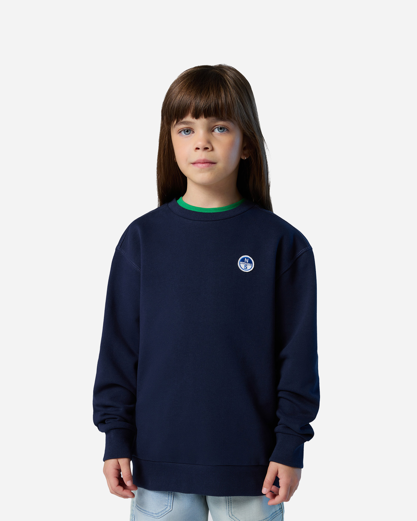 Felpa NORTH SAILS LOGO CHEST JR - Blu - 1 | Cisalfa Sport