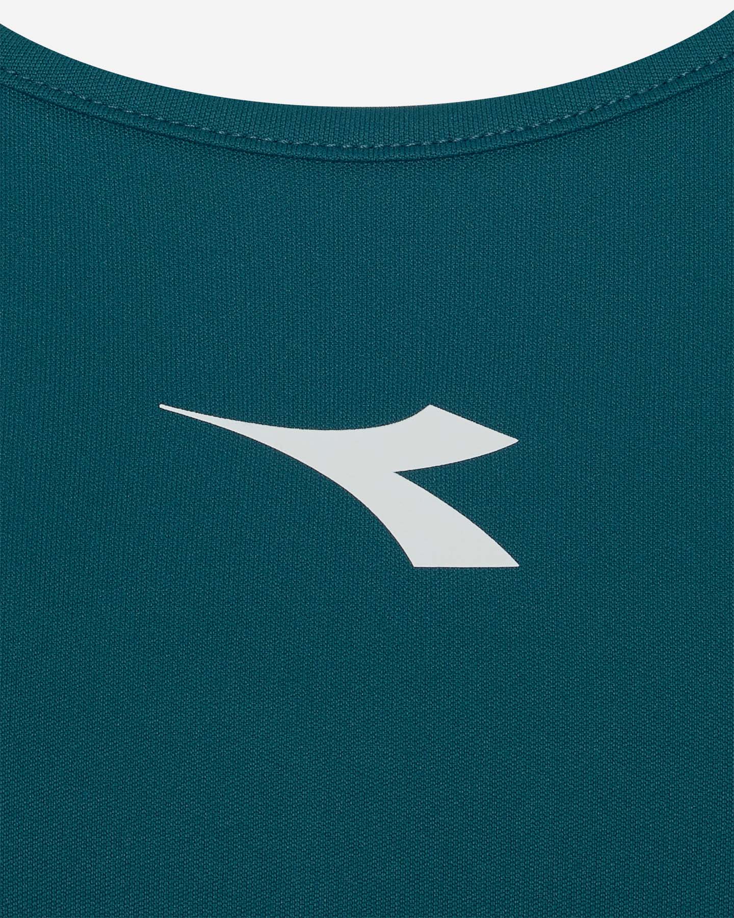 T-shirt tennis DIADORA COURT W - Verde - 2 | Cisalfa Sport