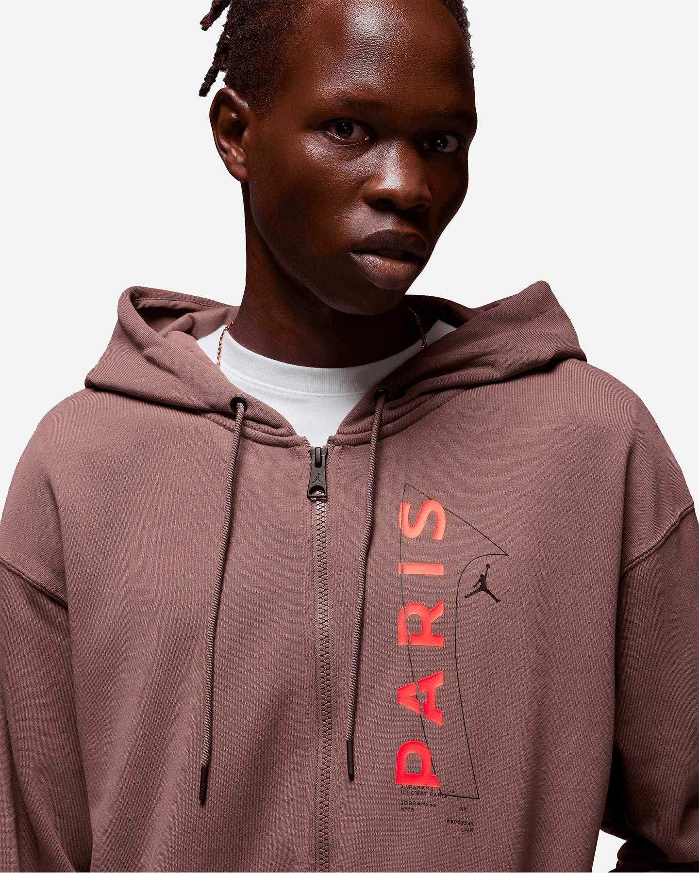 Felpa NIKE JORDAN PSG FG FZ LOGO M - Marrone - 2 | Cisalfa Sport