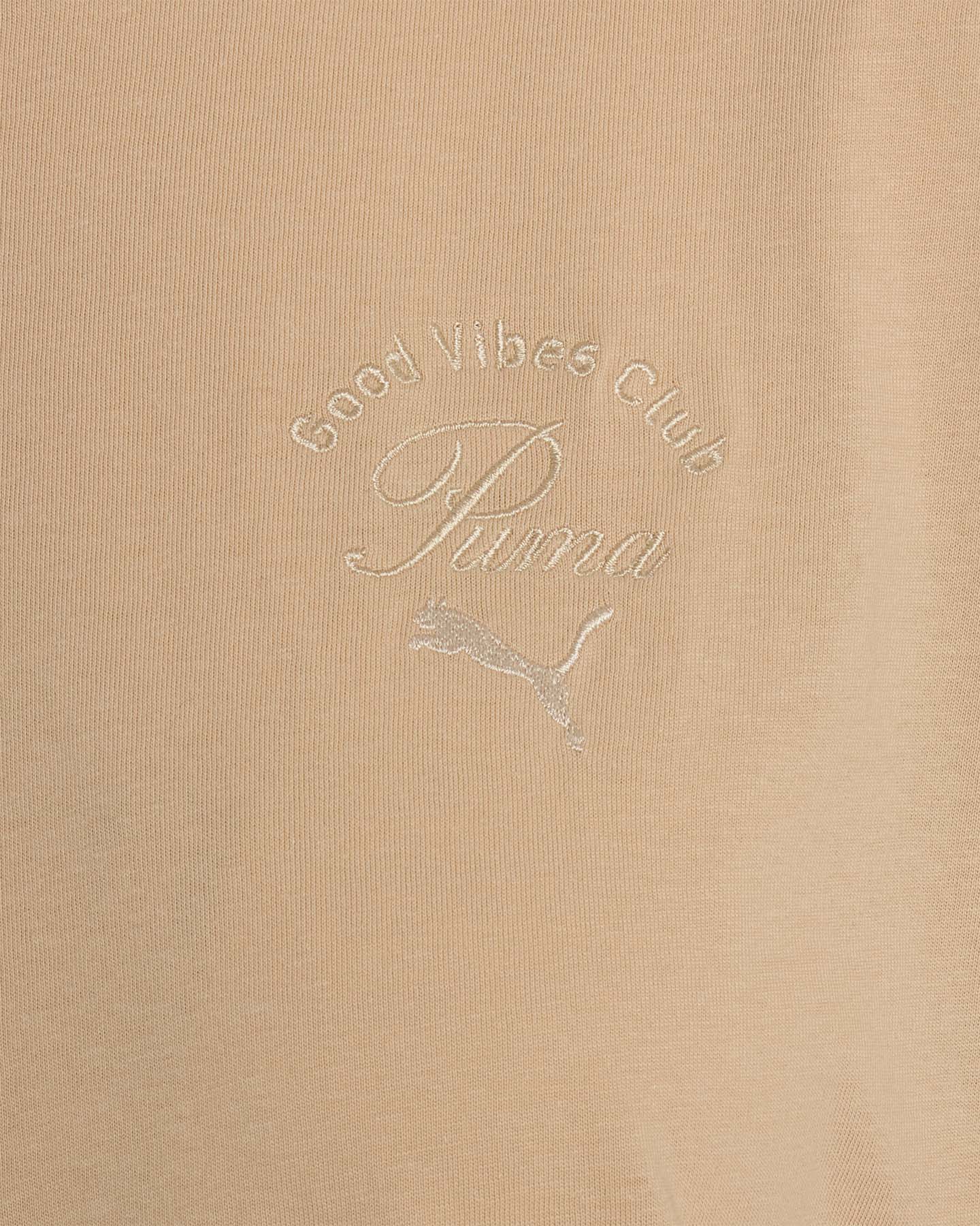 T-shirt PUMA OVERSIZED SMALL LOGO W - Beige - 2 | Cisalfa Sport