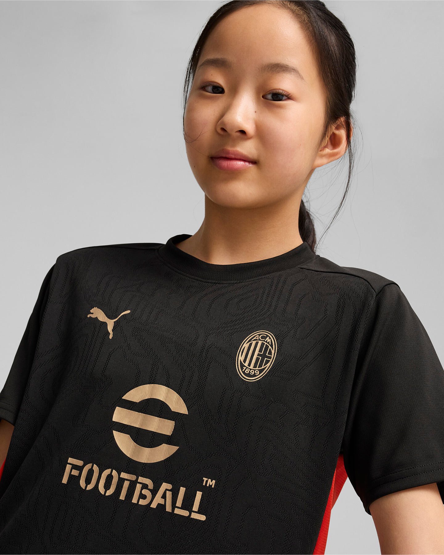Abbigliamento calcio ufficiale PUMA MILAN TRAINING 24-25 JR - Nero - 5 | Cisalfa Sport
