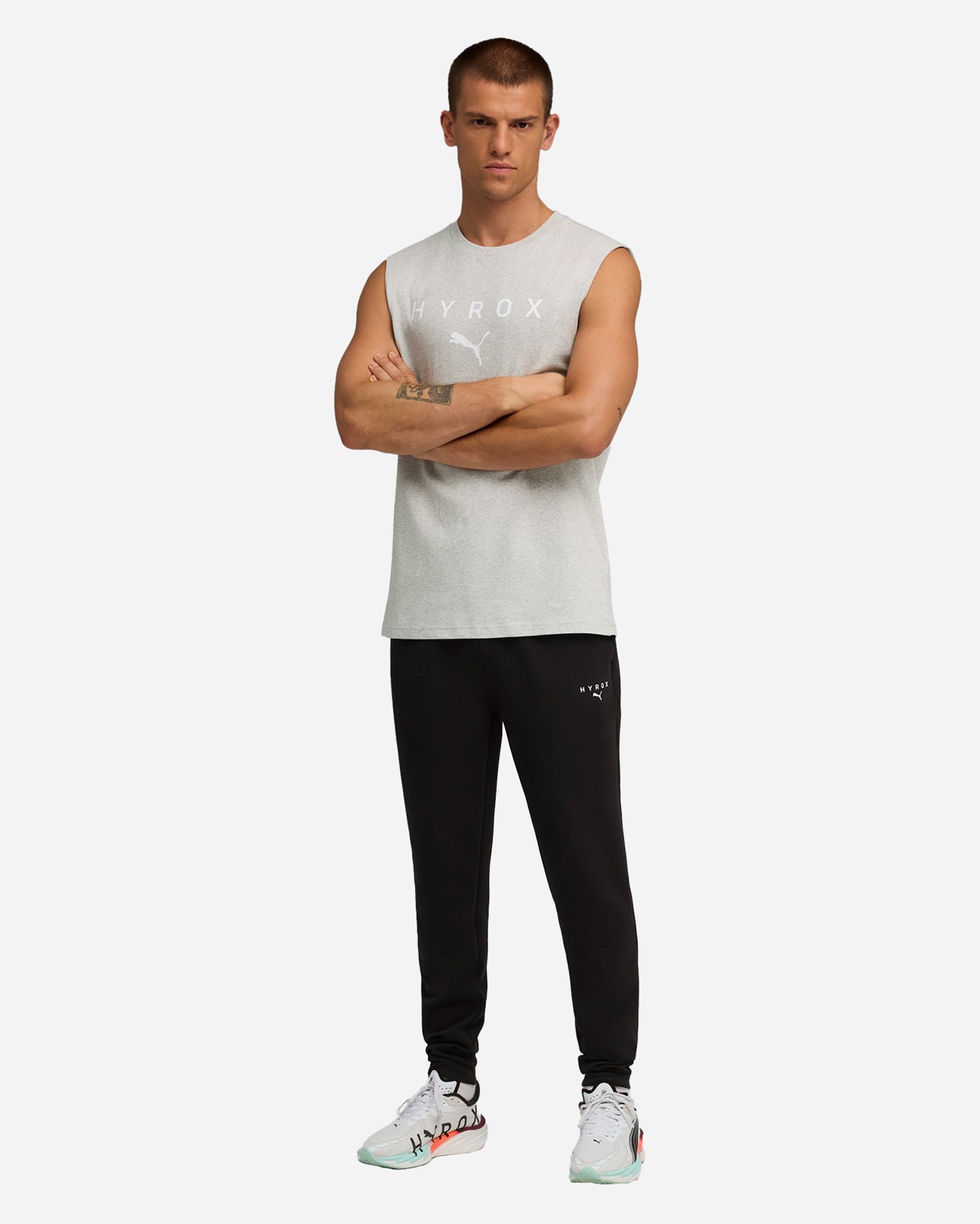 Canotta training PUMA HYROX GRAPHIC M - Grigio - 3 | Cisalfa Sport