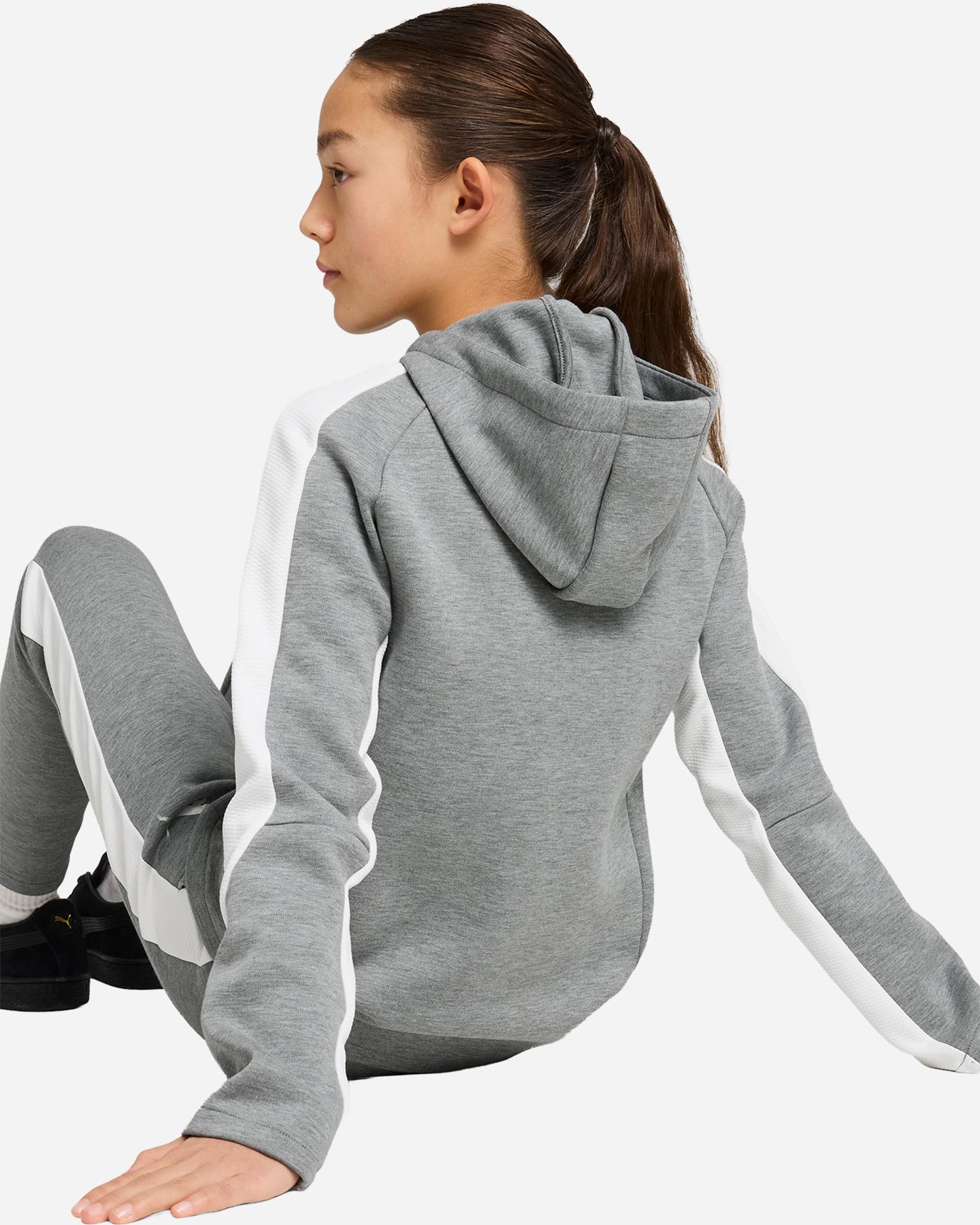 Abbigliamento calcio PUMA TEAMEVOSTRIPE JR - Grigio - 4 | Cisalfa Sport