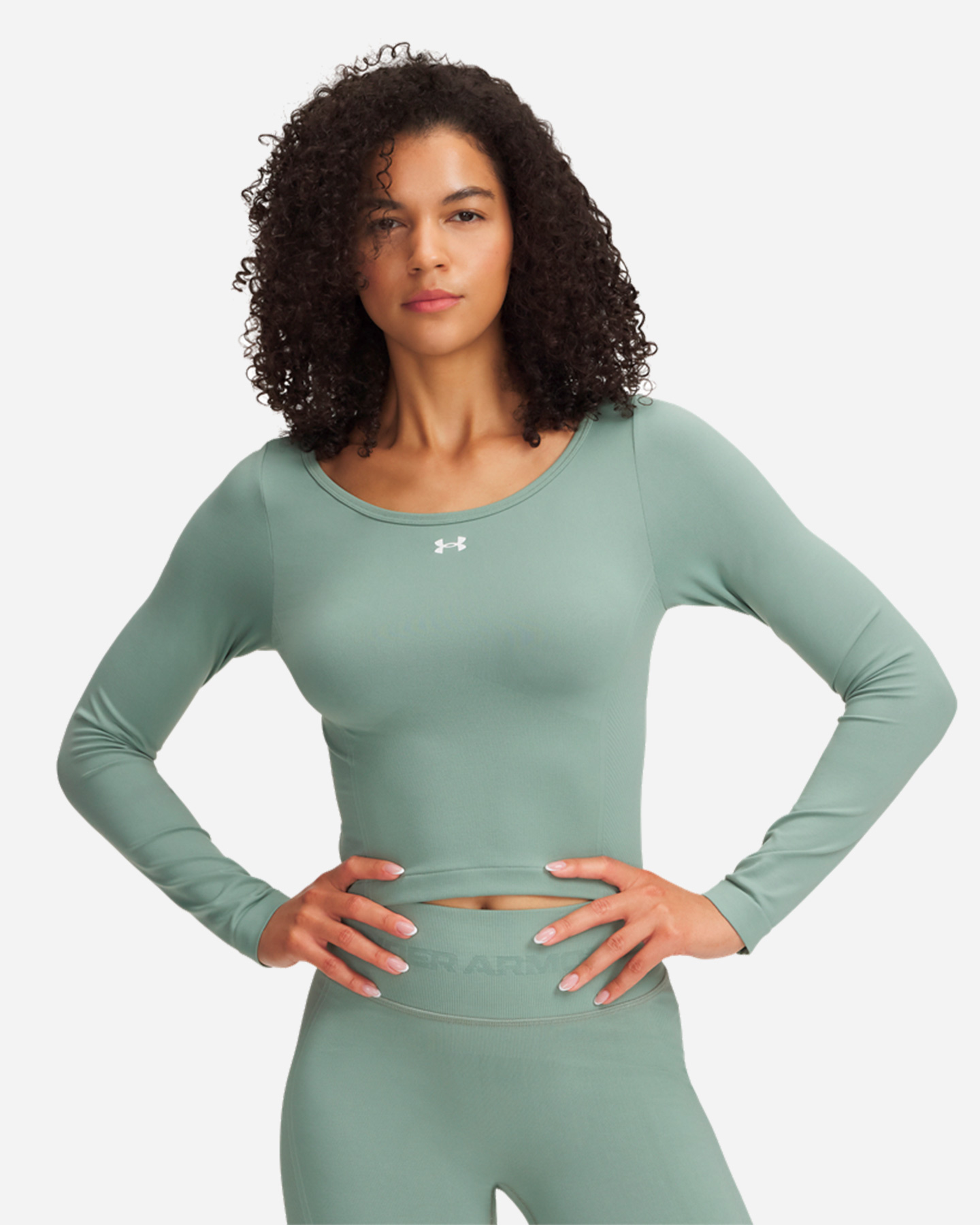 T-shirt training UNDER ARMOUR SEAM W - Verde - 0 | Cisalfa Sport