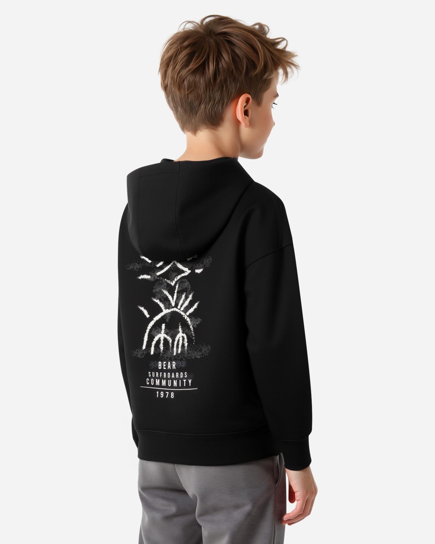 Felpa BEAR SHORE BREAK JR - Nero - 4 | Cisalfa Sport