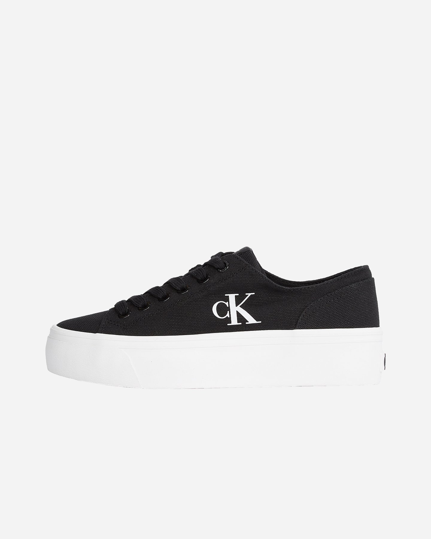Scarpe sneakers CALVIN KLEIN JEANS VULC FLATFORM LOW W - Nero - 4 | Cisalfa Sport