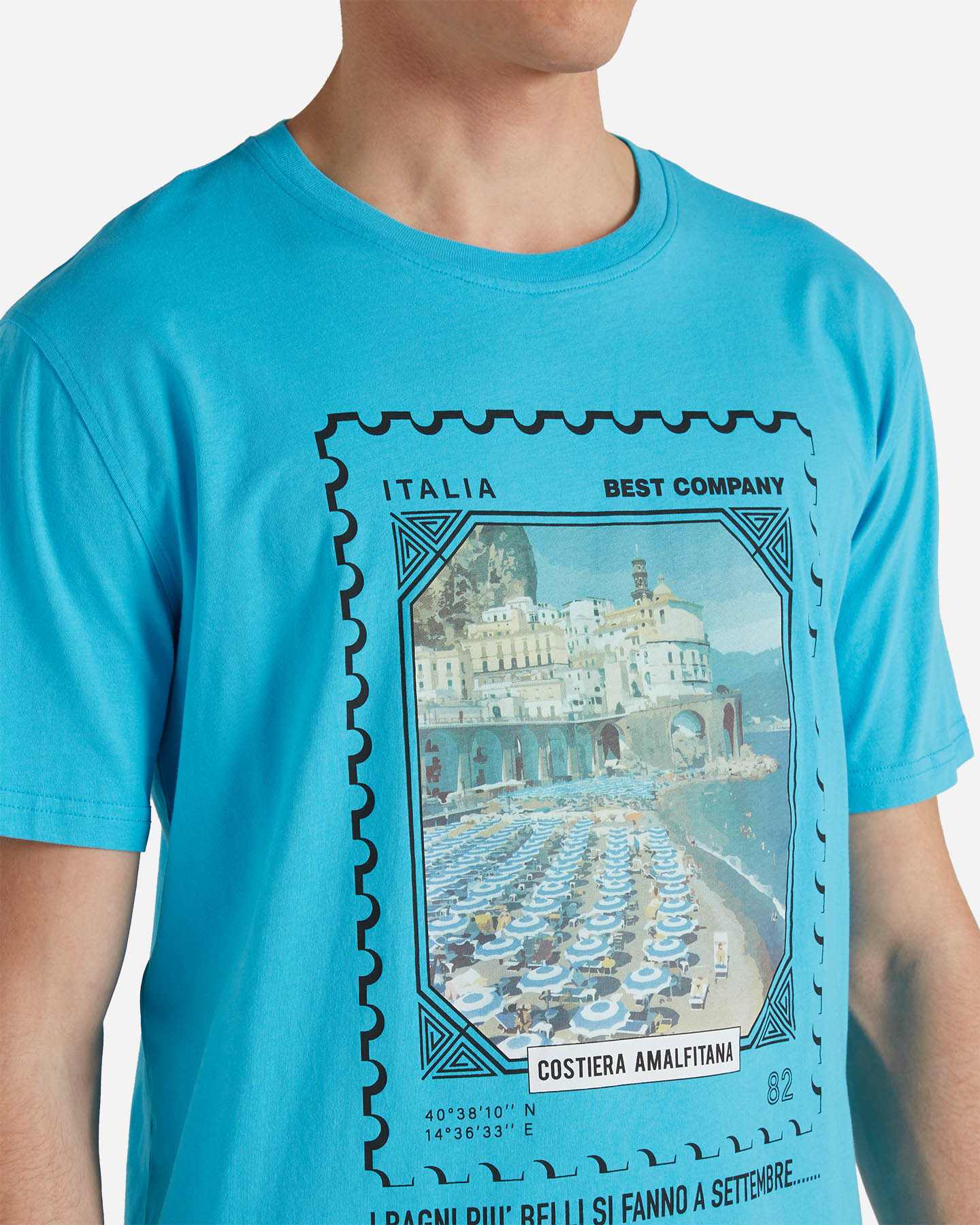 T-shirt BEST COMPANY ST FRANCOBOLLO COST M - Azzurro - 4 | Cisalfa Sport