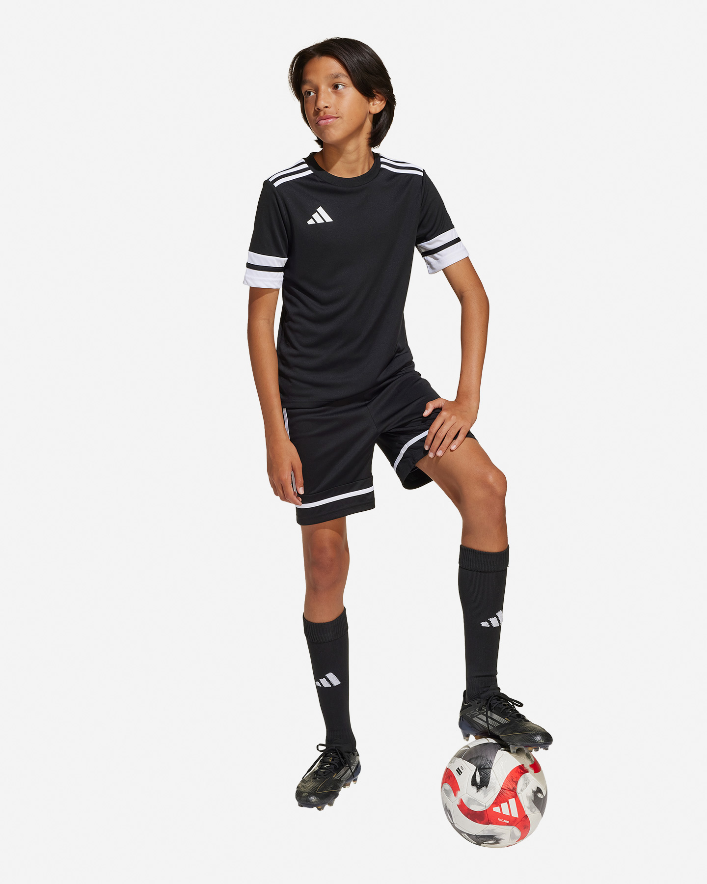 Pantaloncini calcio ADIDAS SQUADRA 25 JR - Nero - 3 | Cisalfa Sport