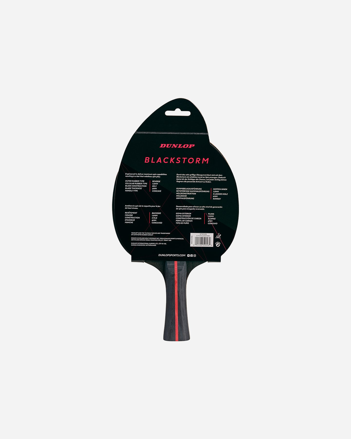 Accessorio ping pong DUNLOP BLACKSTORM  - Color mix - 4 | Cisalfa Sport