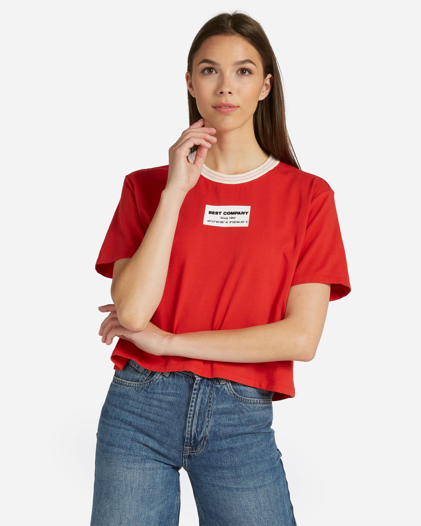 T-shirt BEST COMPANY NECK CONTRAST W - 5 | Cisalfa Sport