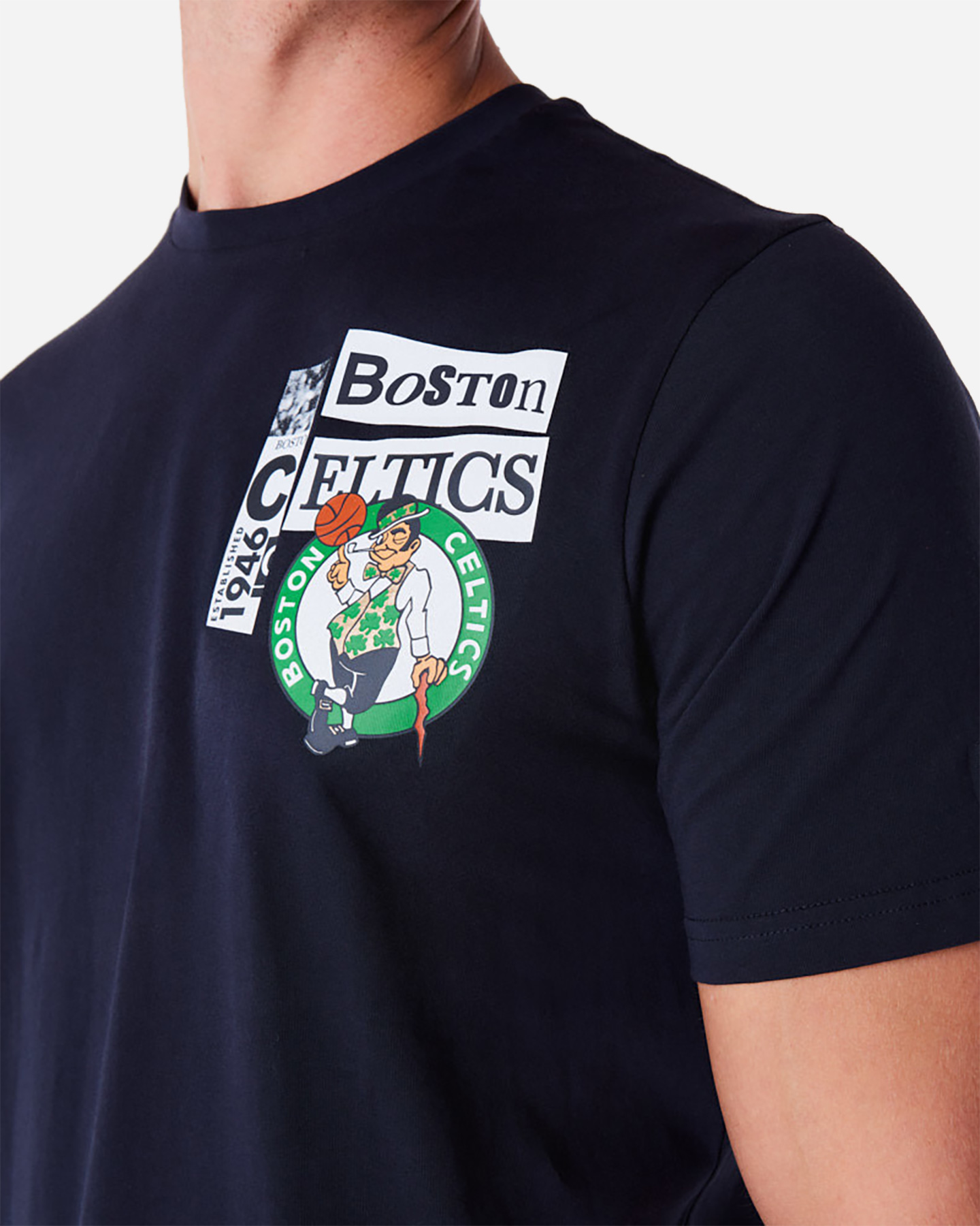 Abbigliamento basket NEW ERA NEWSPAPER CELTICS M - Blu Navy - 2 | Cisalfa Sport