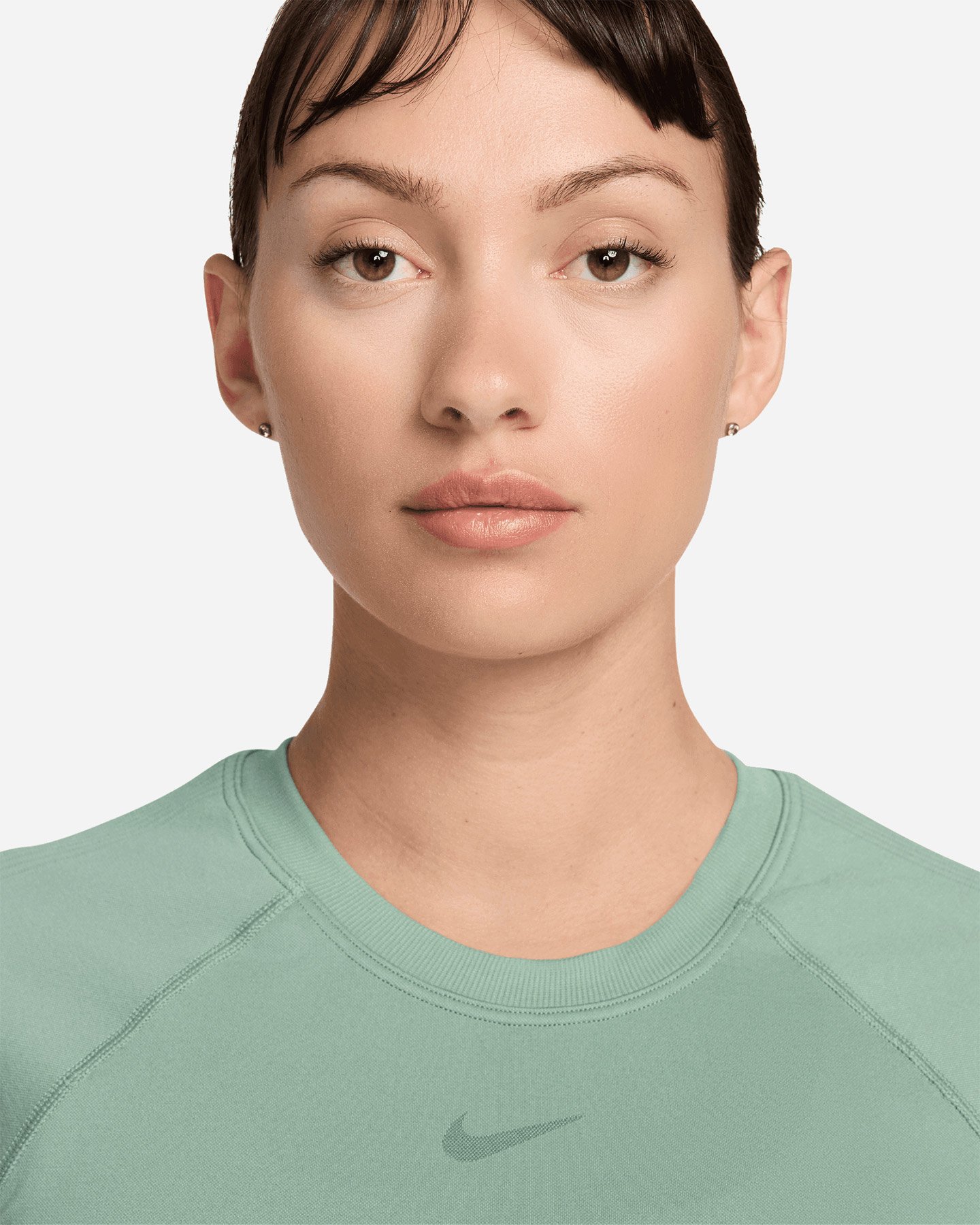 T-shirt training NIKE SEAMLESS PRO W - Verde - 2 | Cisalfa Sport