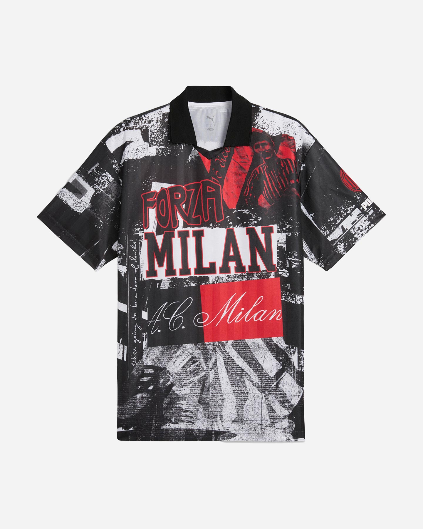 Puma Milan Ftblnrgy+ Retro 24-25 M - Abbigliamento Calcio Ufficiale - Uomo - Color Mix