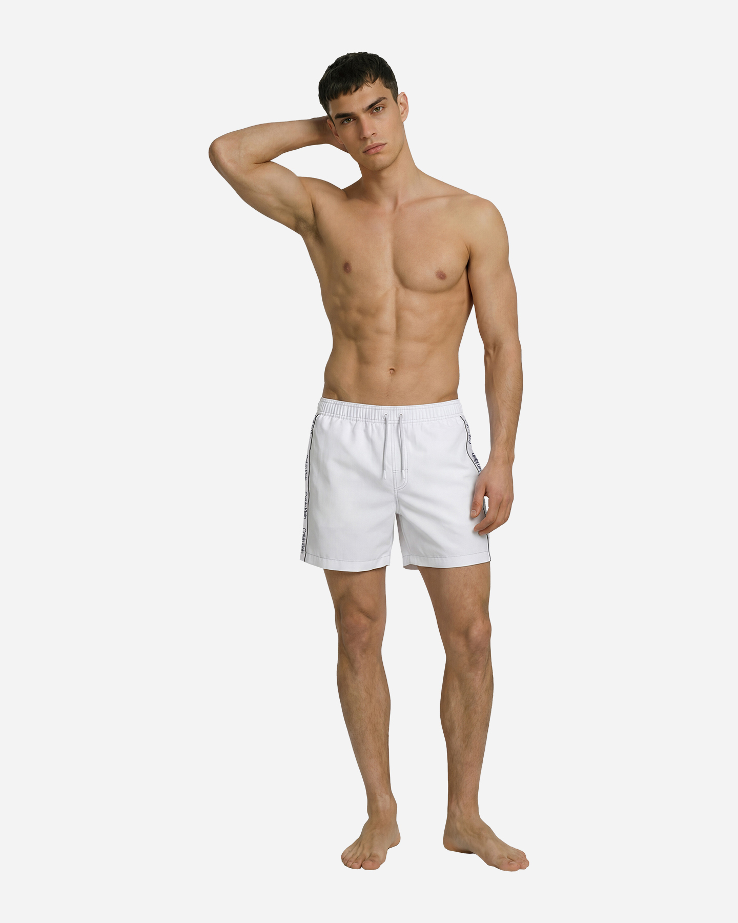 Boxer mare CALVIN KLEIN JEANS CORE SOLID M - Bianco - 2 | Cisalfa Sport
