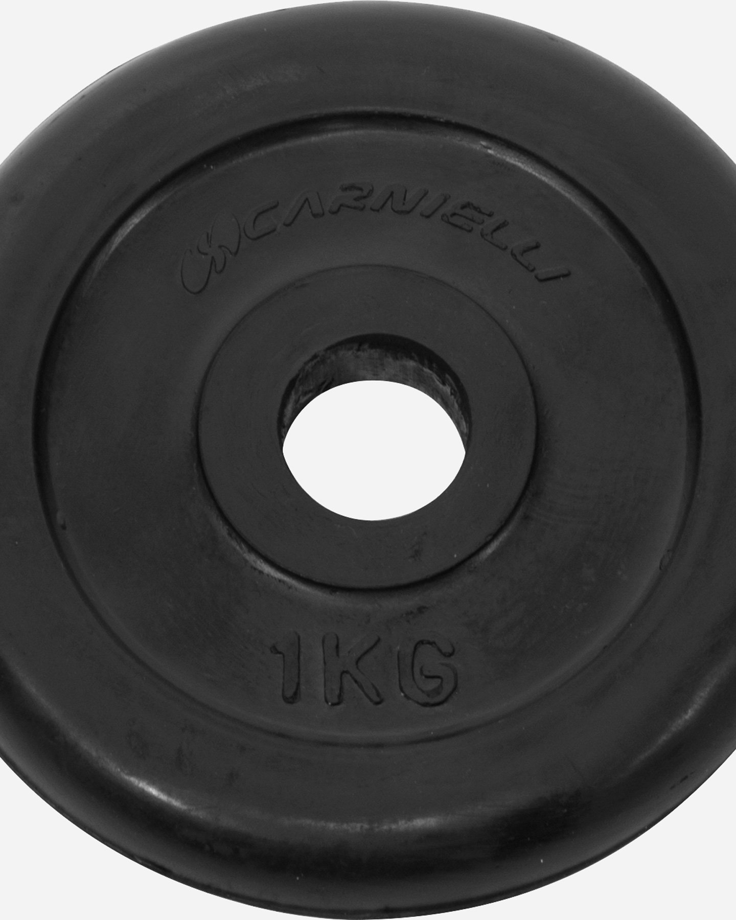 Disco ghisa CARNIELLI DISCO GOMMATO 1 KG - Nero - 1 | Cisalfa Sport