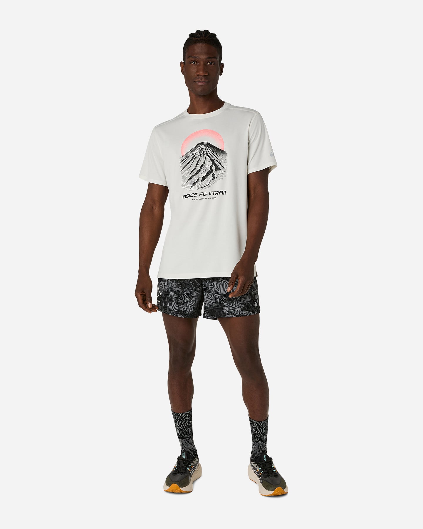 T-shirt running ASICS FUJITRAIL M - Giallo - 3 | Cisalfa Sport