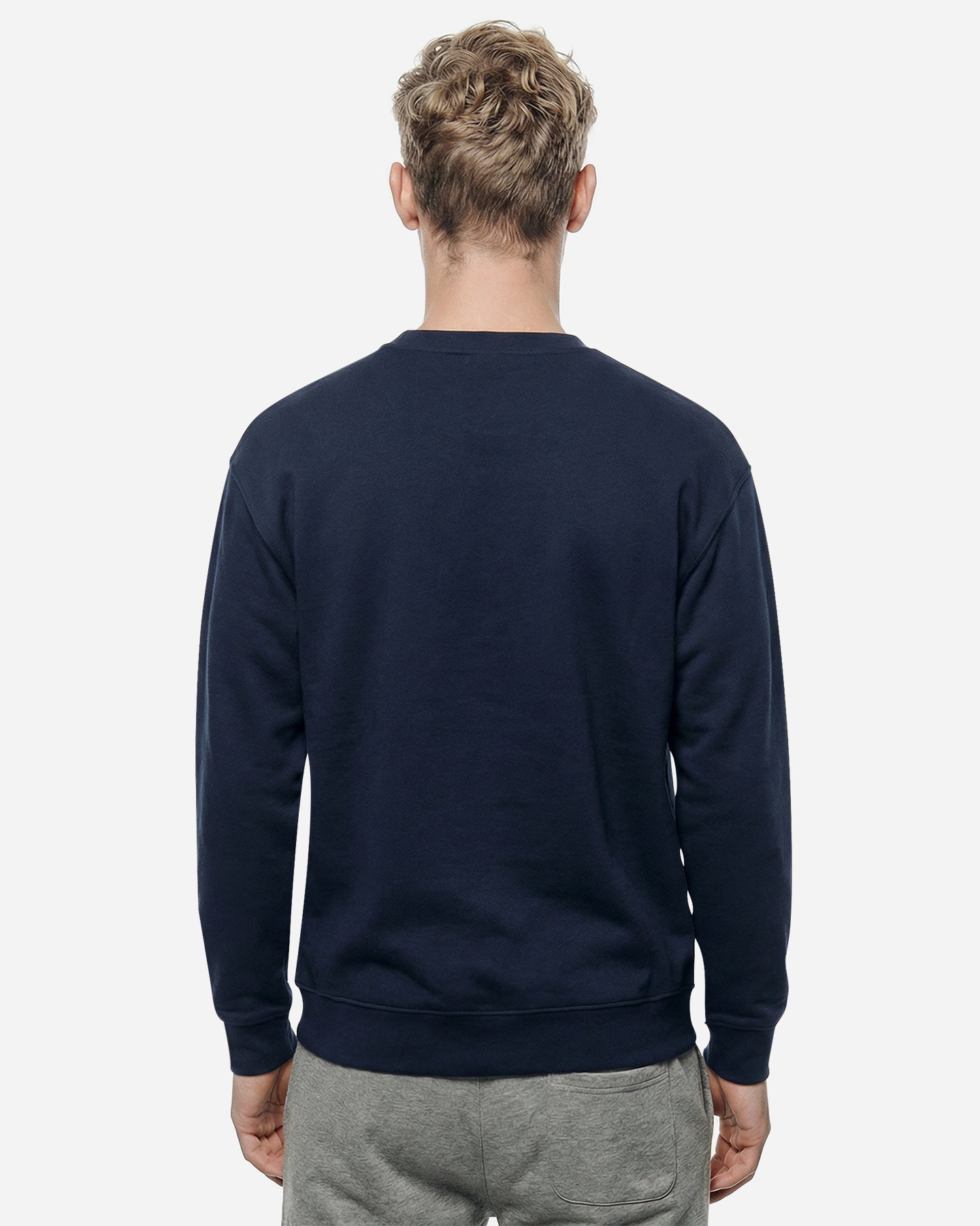 Felpa ABC BASIC ATHLETIC M - Blu Navy - 3 | Cisalfa Sport