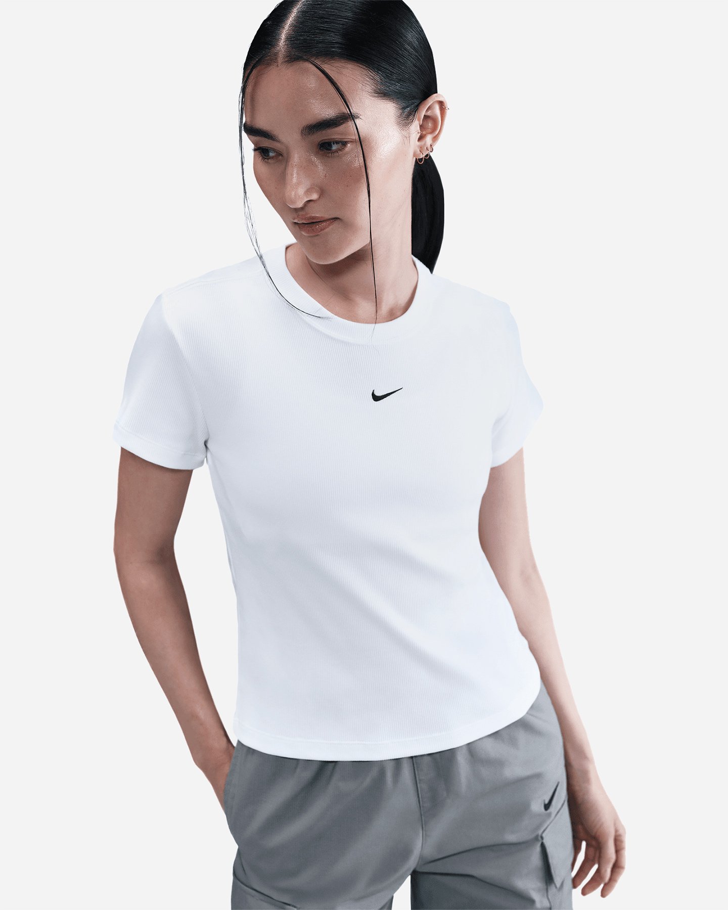 T-shirt NIKE COSTINA SMALL LOGO W - Bianco - 3 | Cisalfa Sport