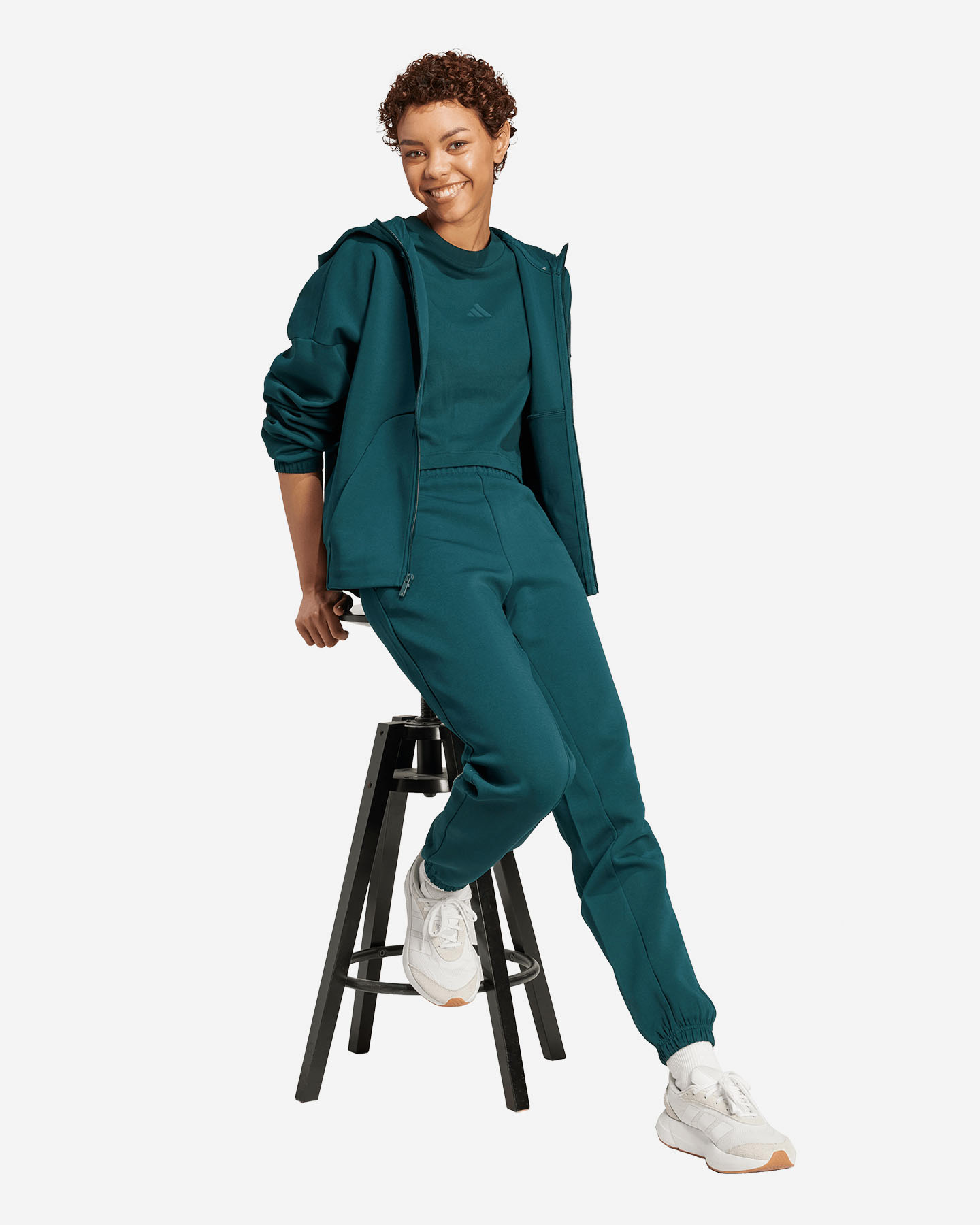 Felpa ADIDAS CLASSIC W - Verde - 3 | Cisalfa Sport