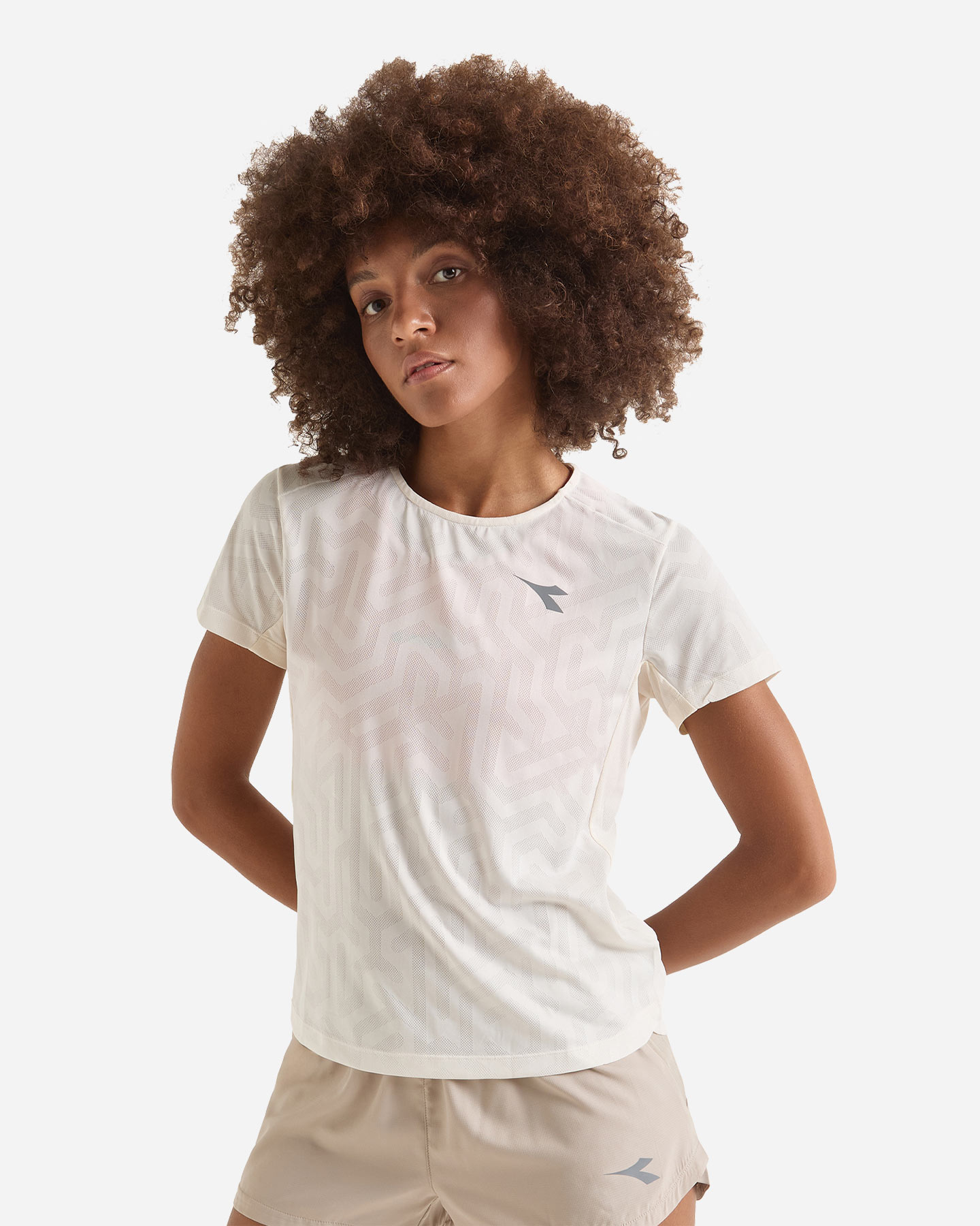 T-shirt running DIADORA SUPERLIGHT W - Bianco - 1 | Cisalfa Sport