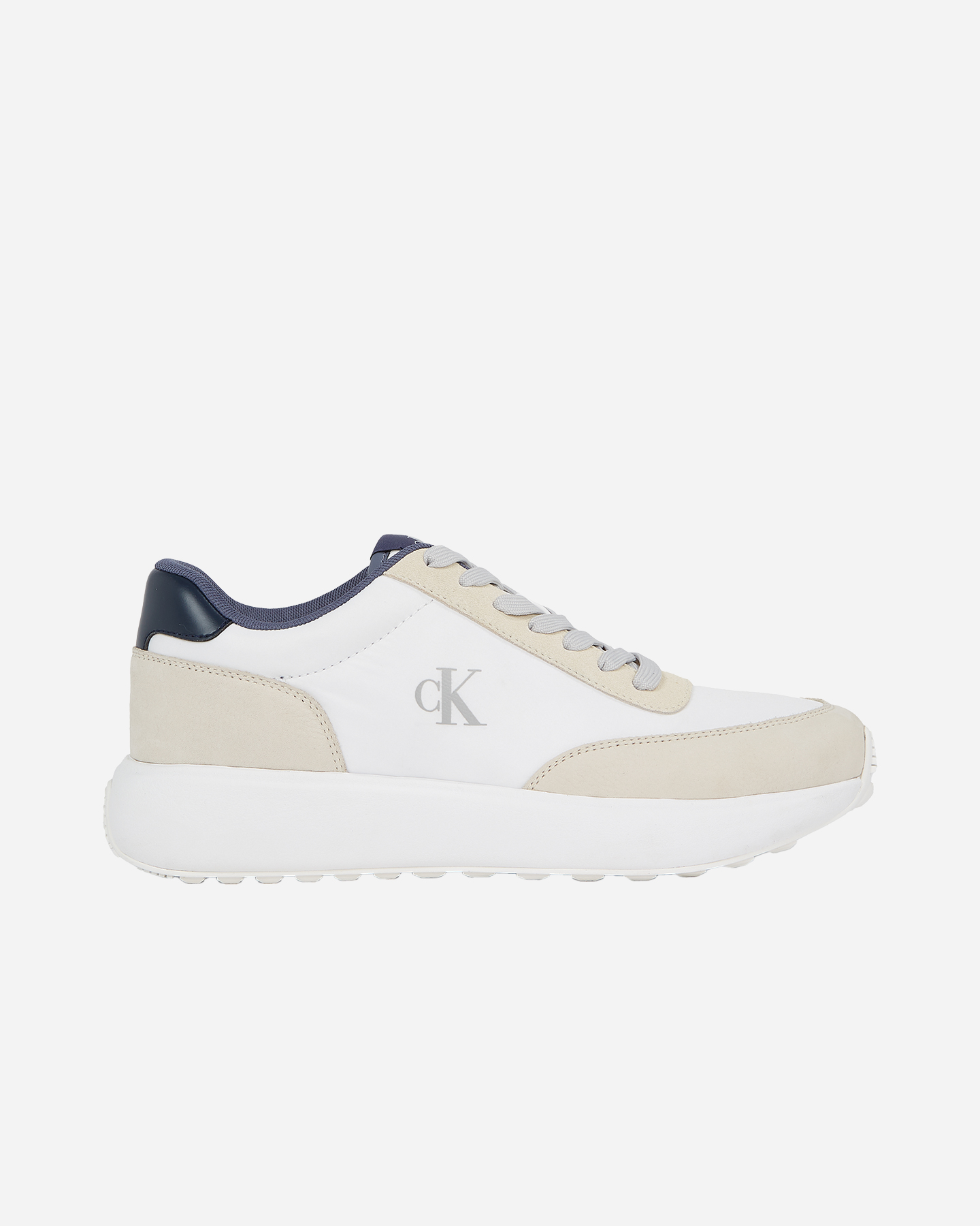 Scarpe sneakers CALVIN KLEIN JEANS ATHLEISURE RUNNER LACEUP MIX M - Bianco - 0 | Cisalfa Sport