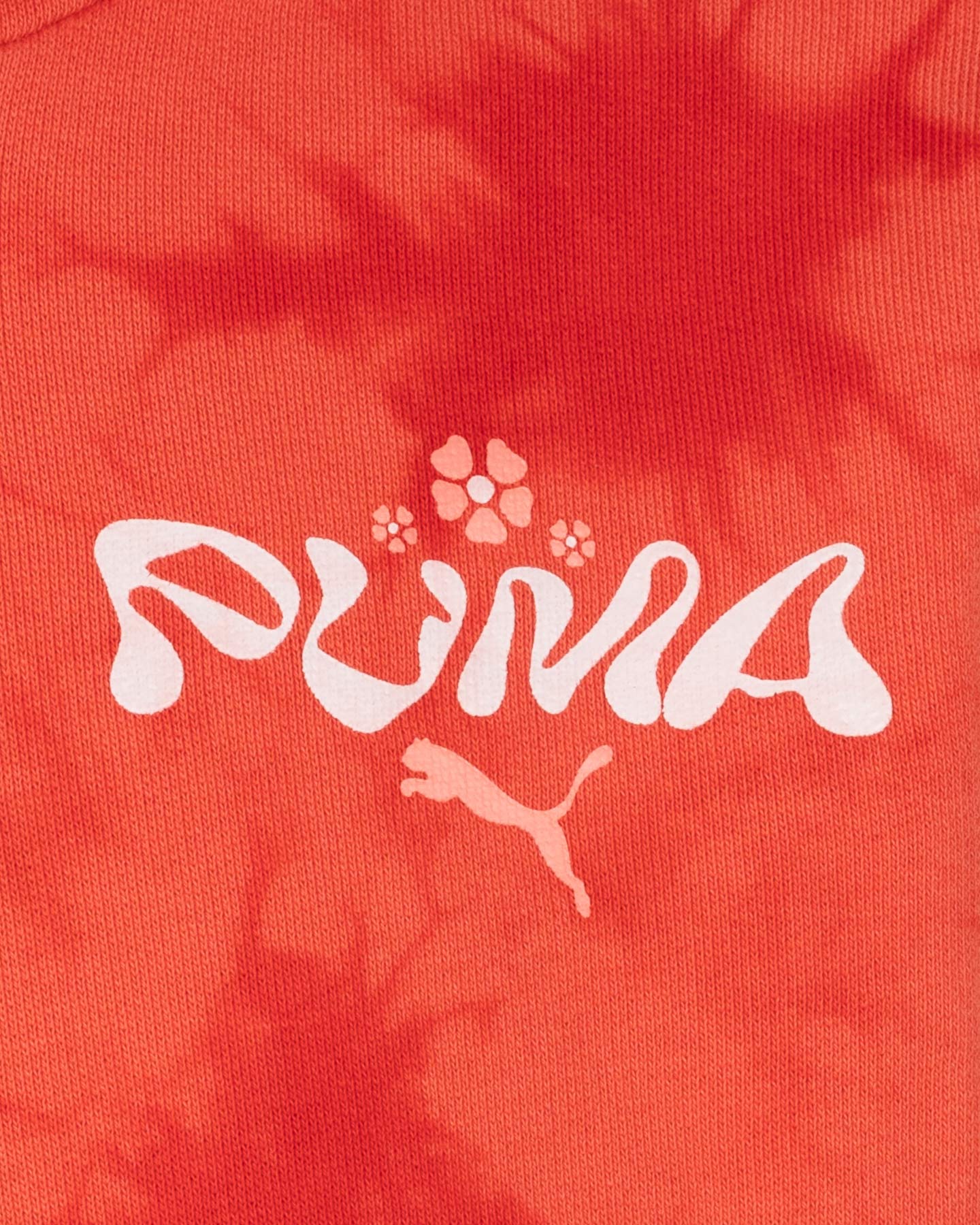 Felpa PUMA OVER TIE DYE JR - Rosso - 2 | Cisalfa Sport