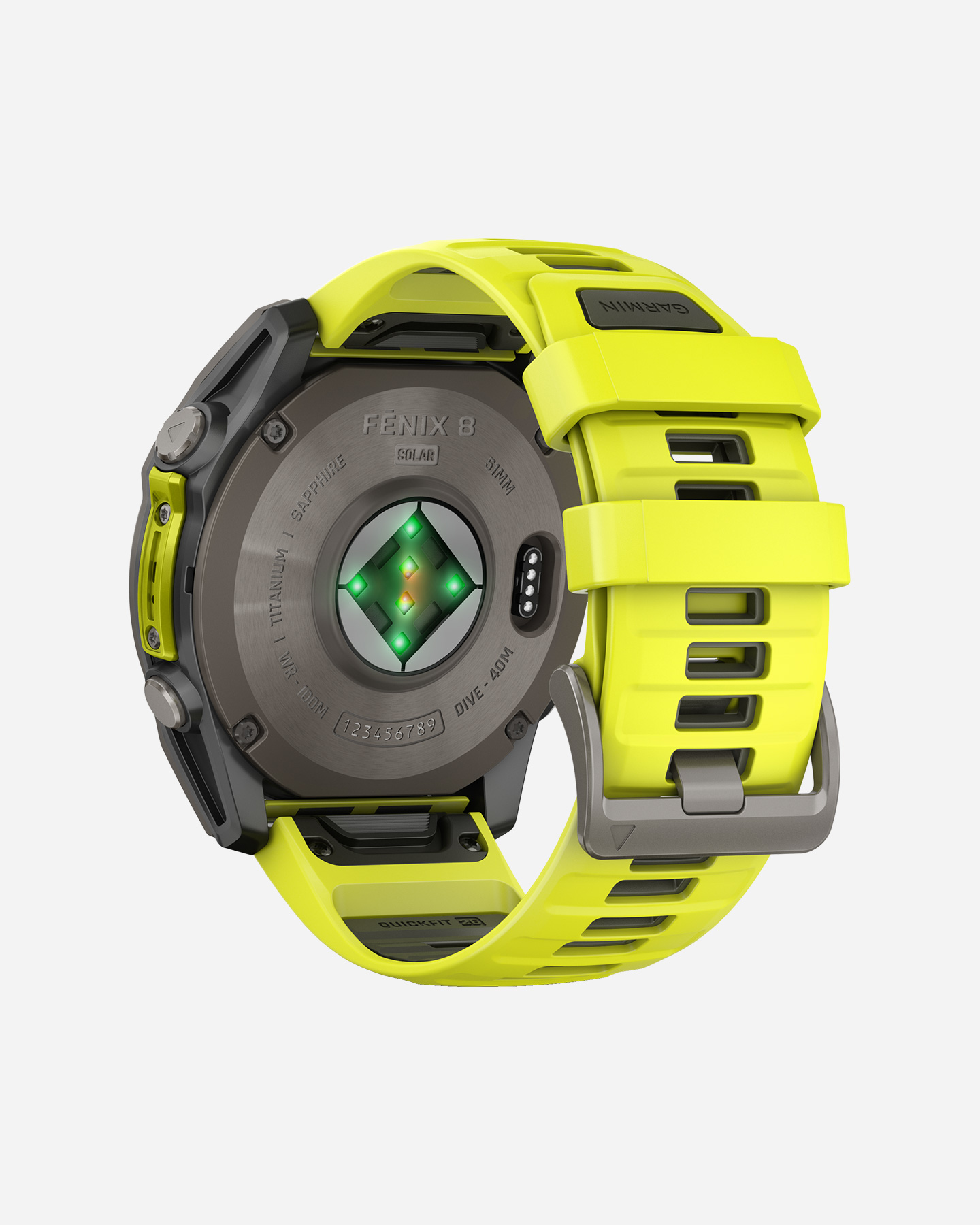 Orologio multifunzione GARMIN FENIX 8 SOLAR 51MM SAPPHIRE  - Giallo - 5 | Cisalfa Sport
