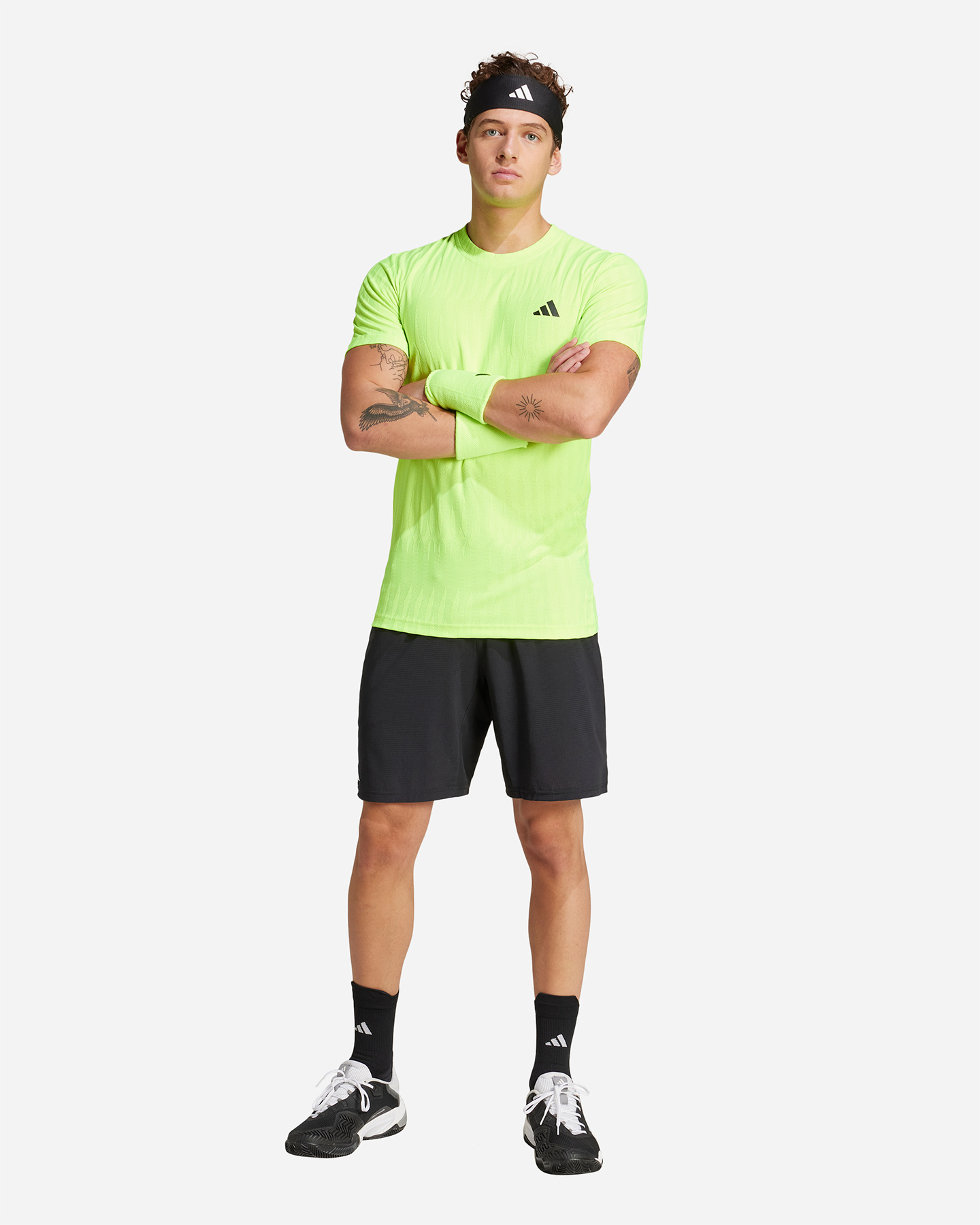 T-shirt tennis ADIDAS 24 FREE LIFTFLUO M - Giallo - 3 | Cisalfa Sport