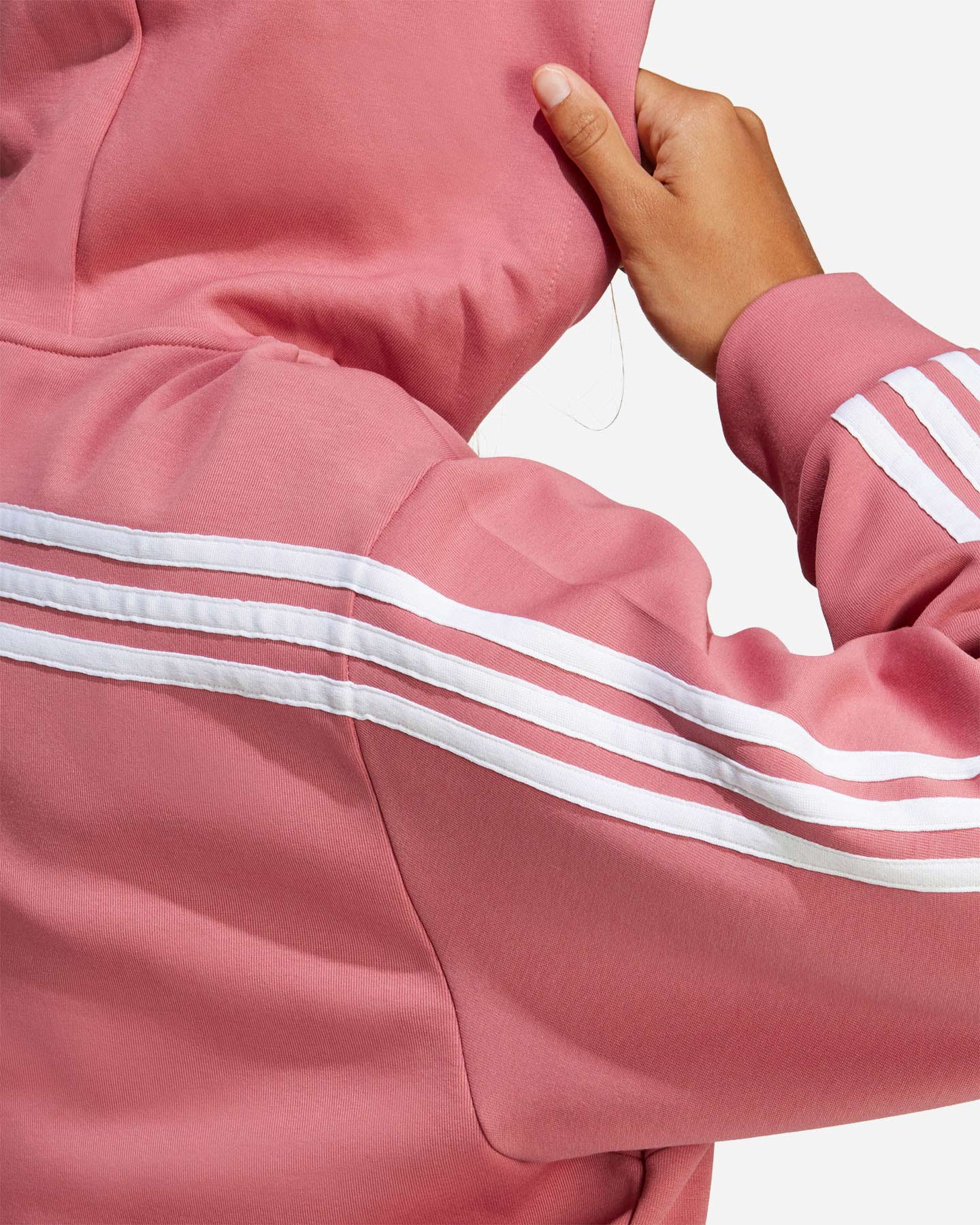 Felpa ADIDAS 3STRIPES W - Rosa - 5 | Cisalfa Sport