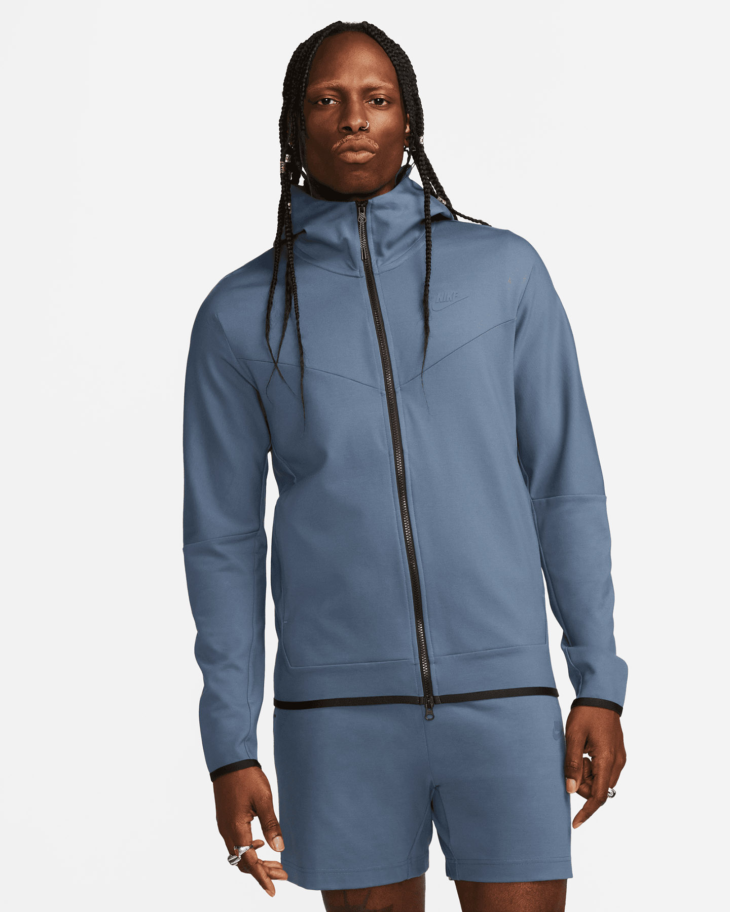 Sweatshirt Felpa Tech Fleece Blu Nike Tech Fleece Tracksuit