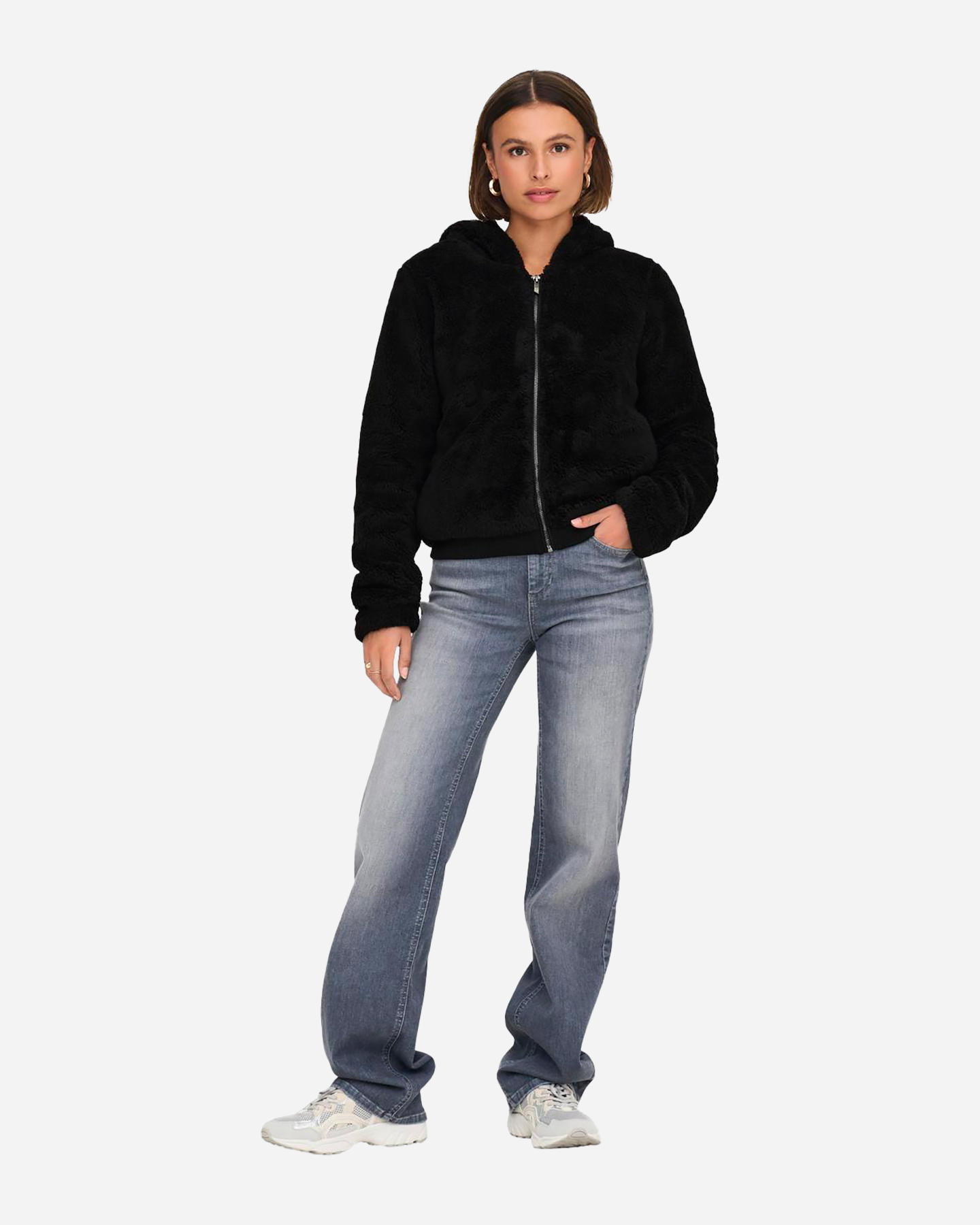 Felpa ONLY NEWANNA FURRY W - Nero - 3 | Cisalfa Sport