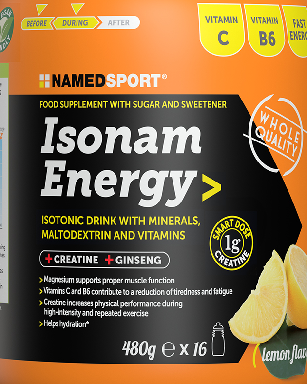 Energetico NAMED SPORT ISONAM ENERGY LEMON 480 G - 1 G CREATINA  - Color mix - 1 | Cisalfa Sport