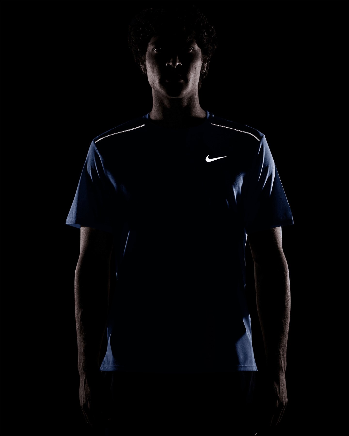 T-shirt running NIKE MILER M - Blu - 3 | Cisalfa Sport