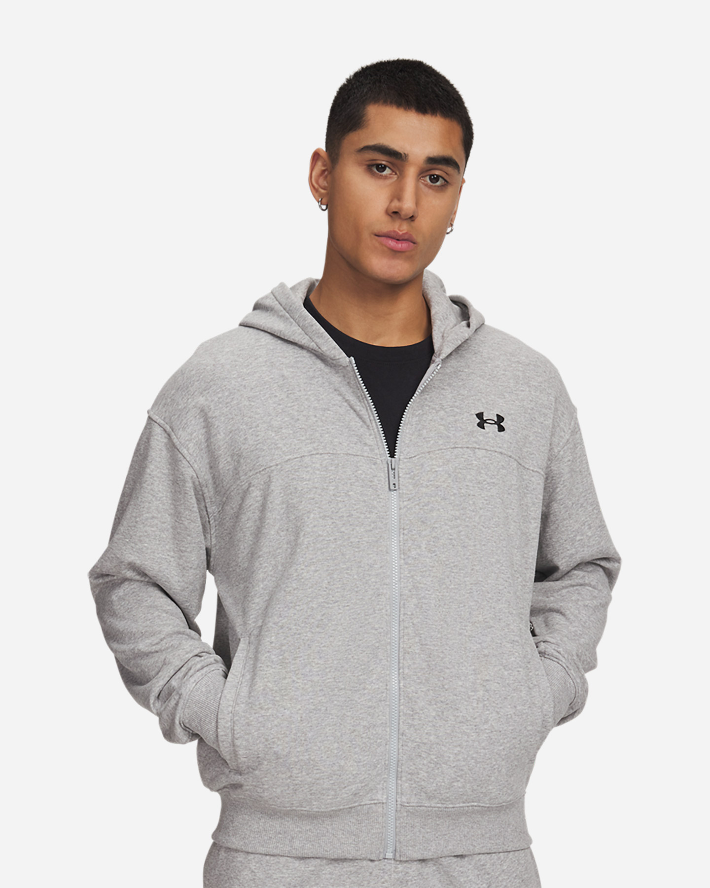 Felpa UNDER ARMOUR RIVAL LIGHTWEIGHT M - Grigio - 0 | Cisalfa Sport