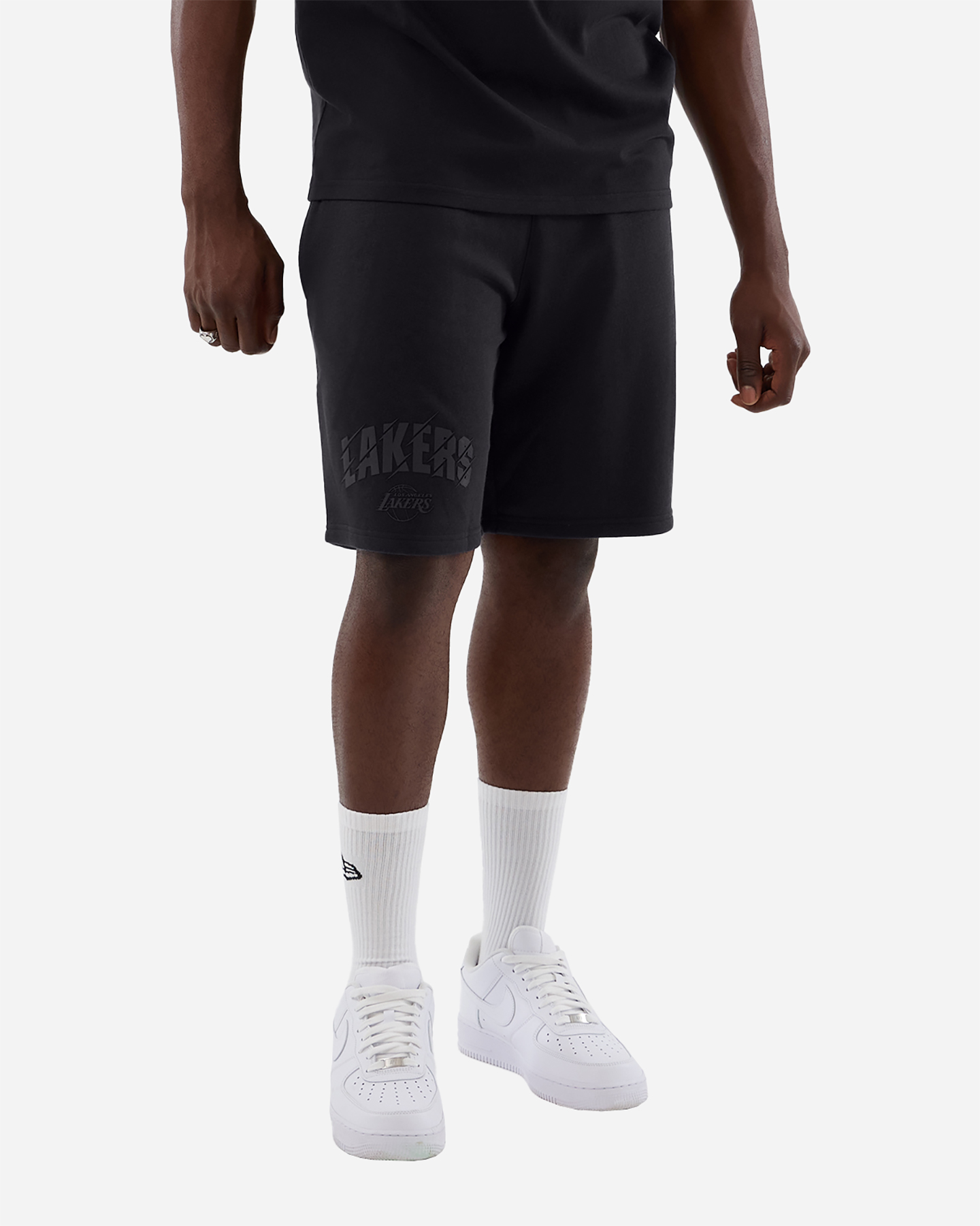 New Era Core Plus M - Pantaloncini Basket - Uomo - Nero