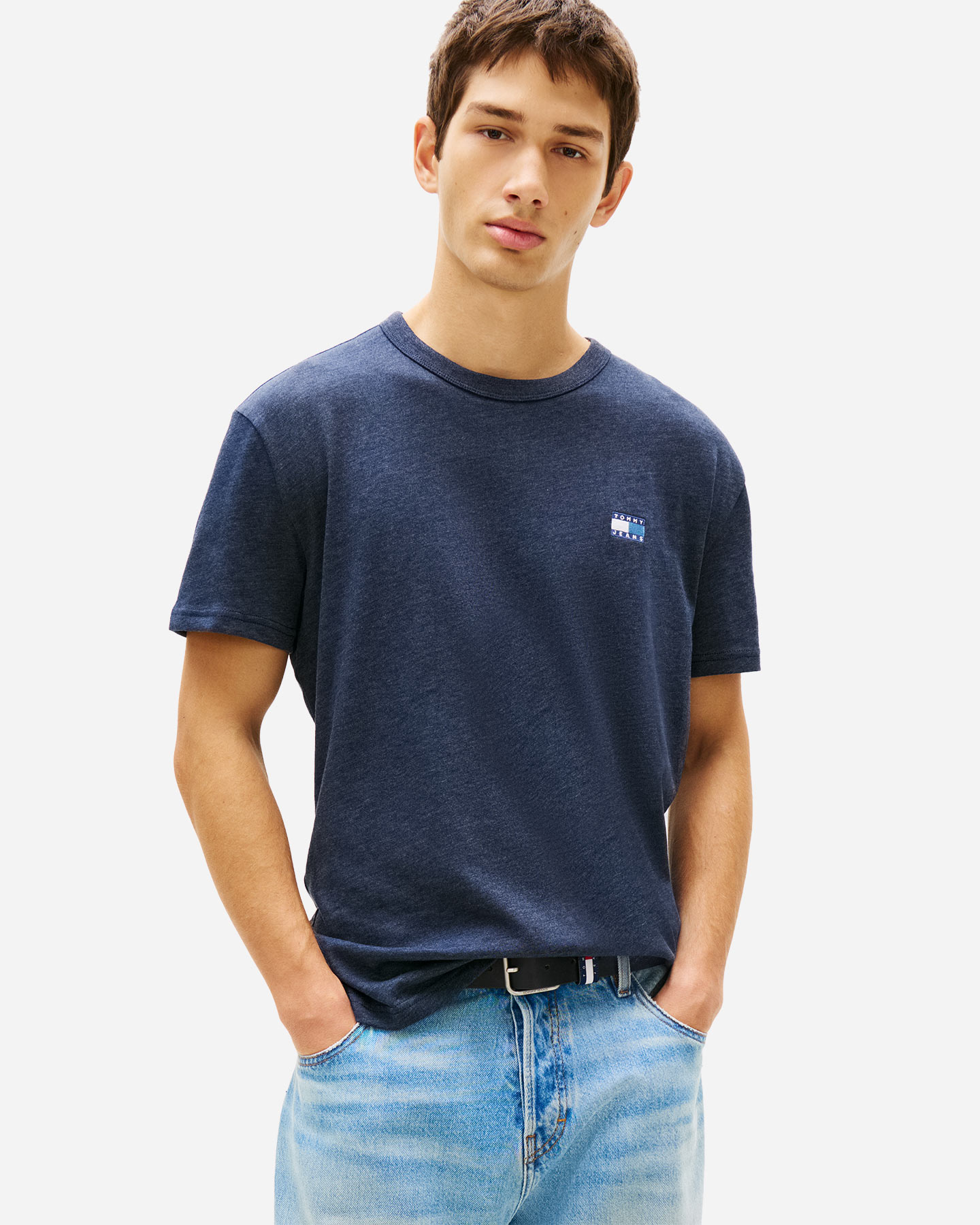 T-shirt TOMMY HILFIGER BADGE LOGO M - Blu - 1 | Cisalfa Sport