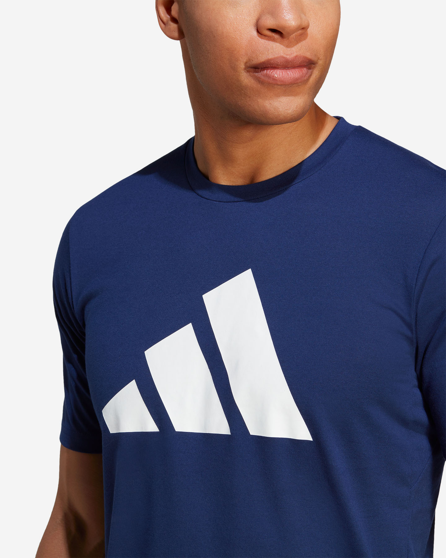 T-shirt training ADIDAS LOGO M - Blu - 3 | Cisalfa Sport