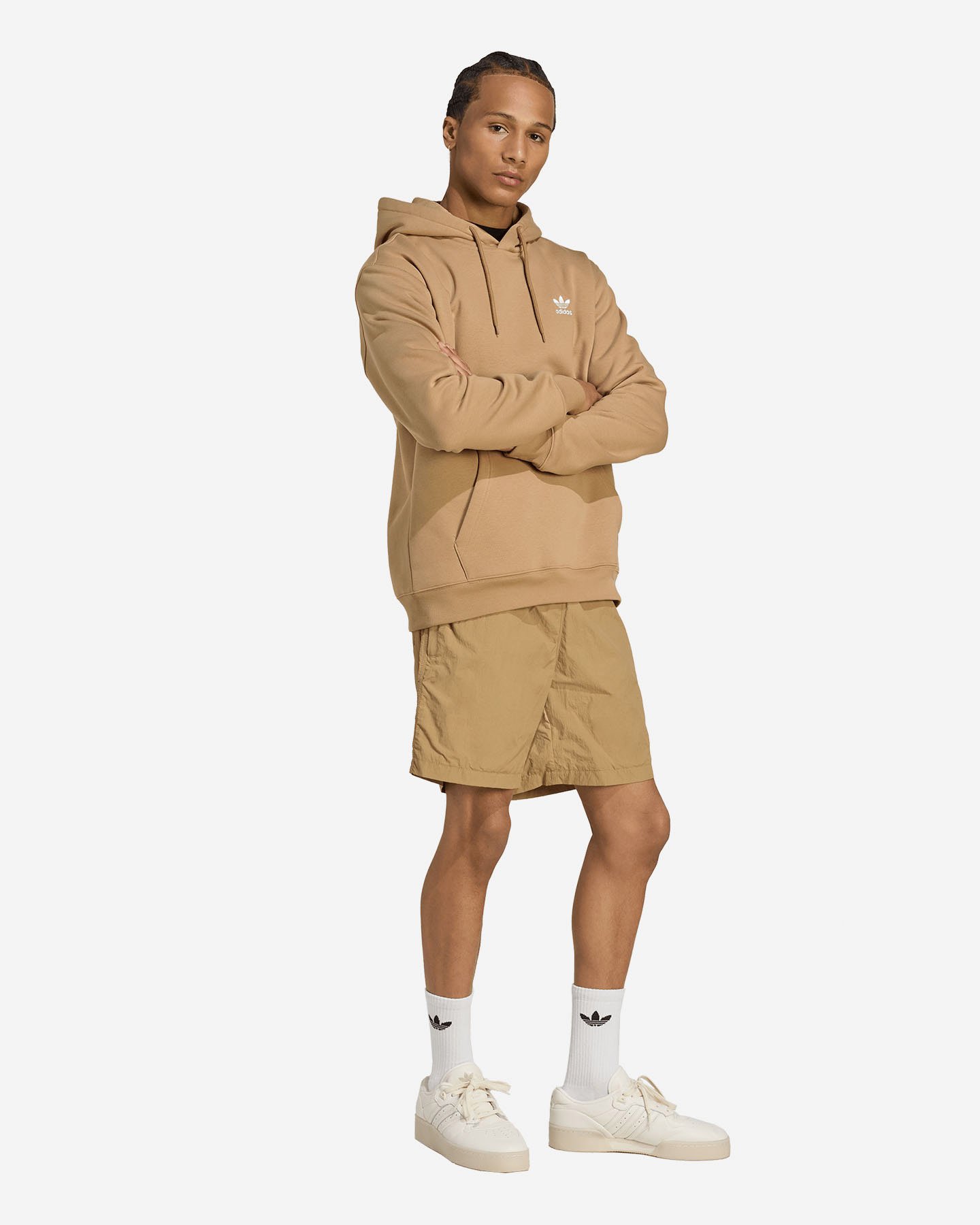 Felpa ADIDAS SMALL LOGO TREFOIL M - Marrone - 3 | Cisalfa Sport