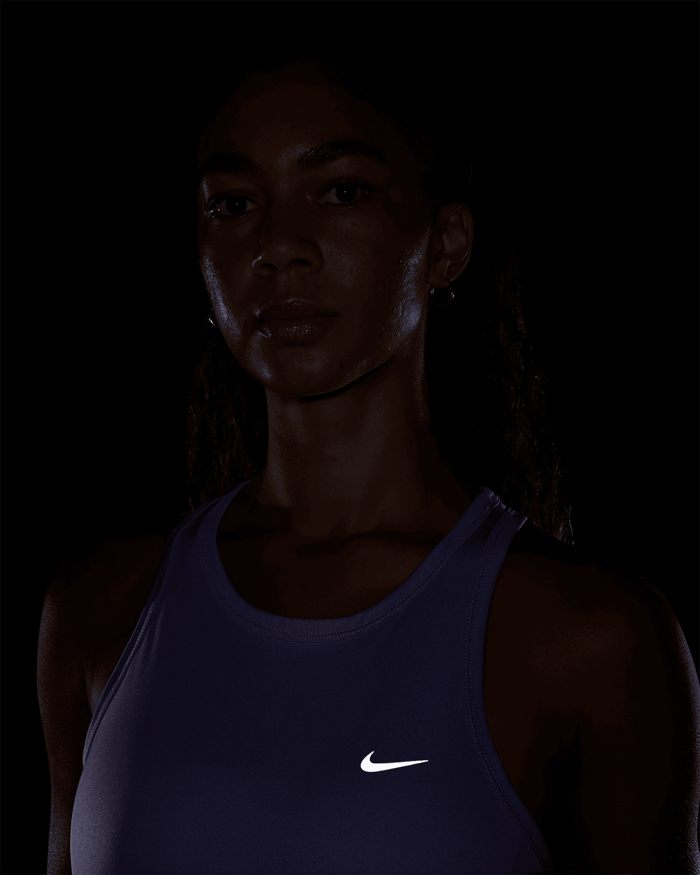 Canotta running NIKE TEMPO W - Viola - 3 | Cisalfa Sport