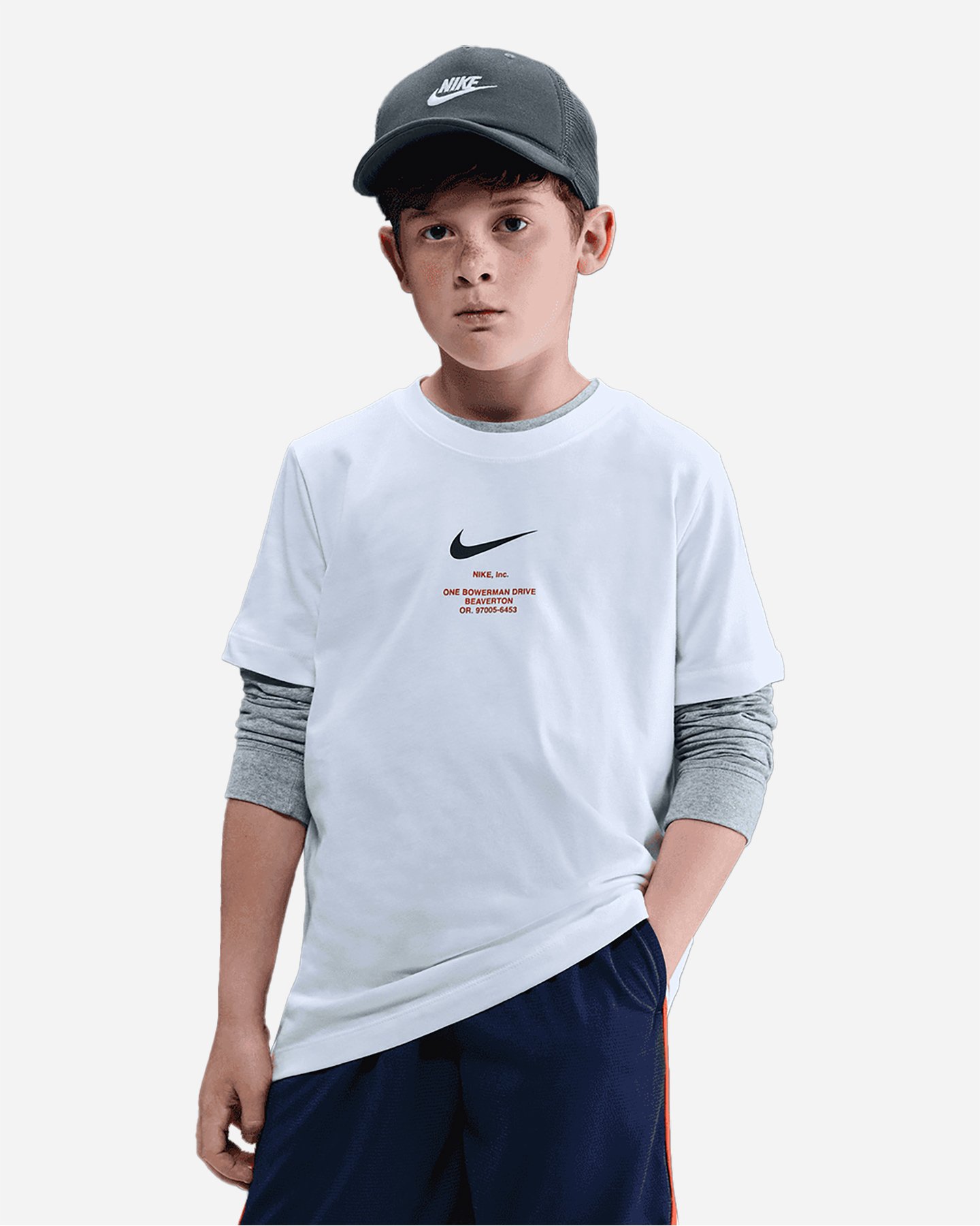 T-shirt NIKE PRINT BACK JR - Bianco - 0 | Cisalfa Sport