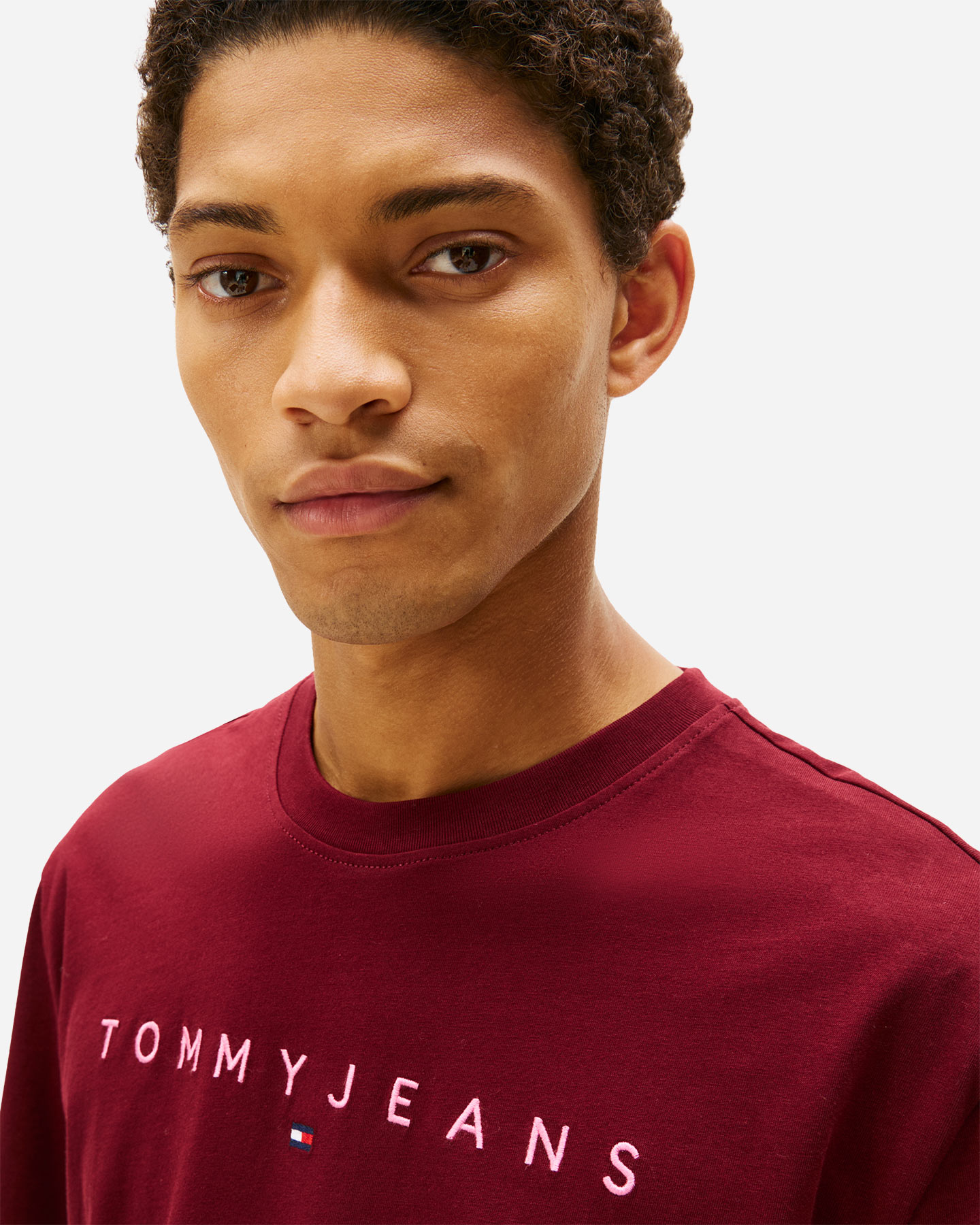 T-shirt TOMMY HILFIGER LINEAR LOGO M - Rosso - 4 | Cisalfa Sport