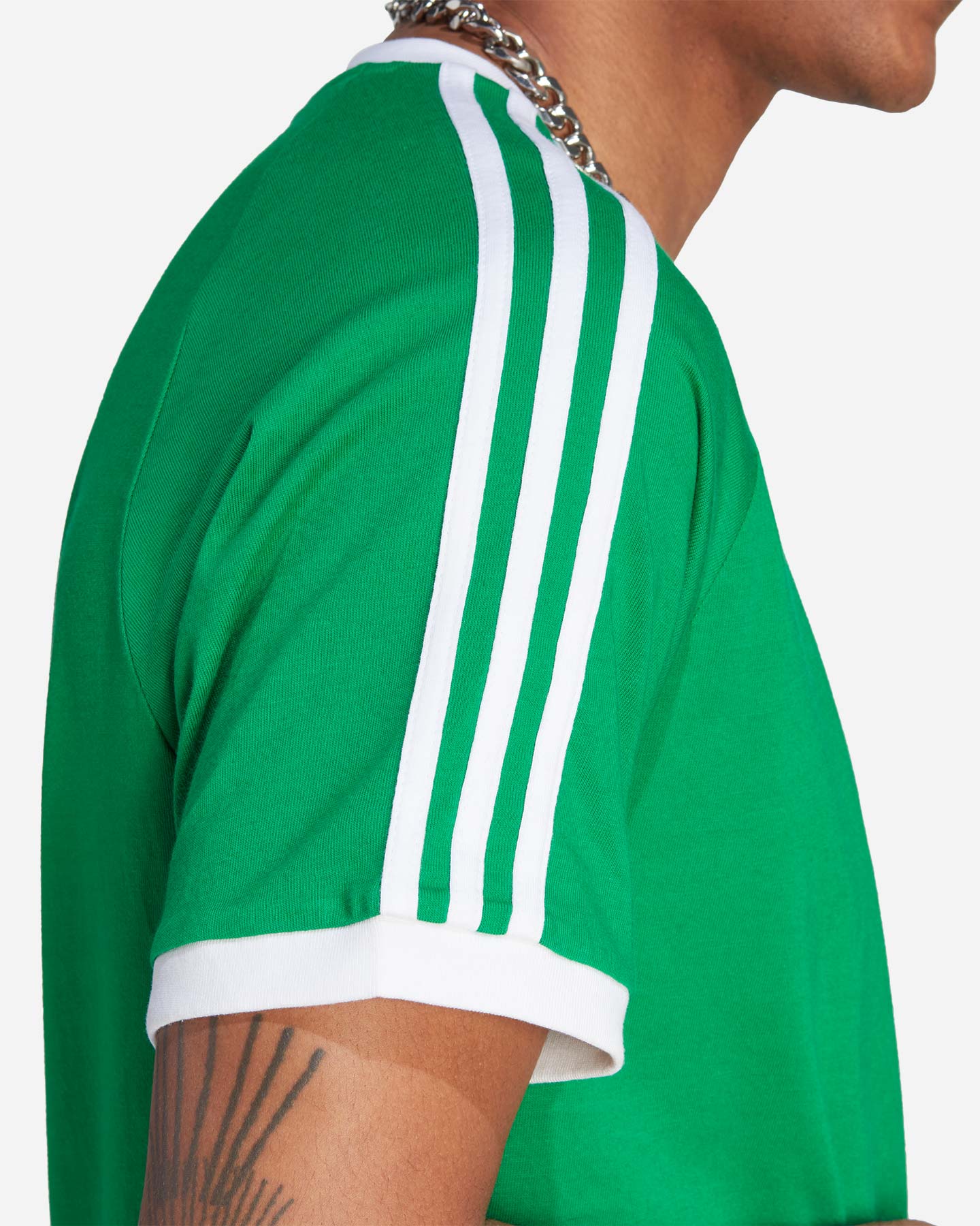 T-shirt ADIDAS 3STRIPES M - Verde - 5 | Cisalfa Sport