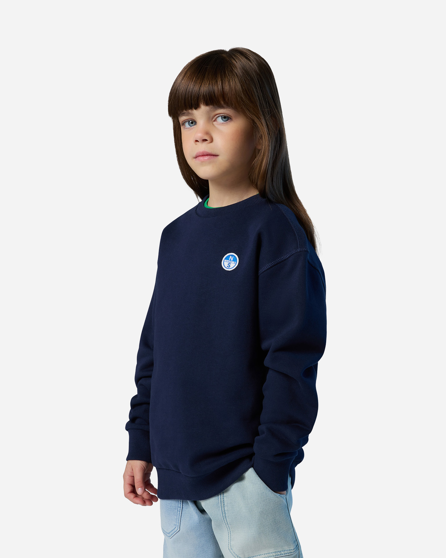 Felpa NORTH SAILS LOGO CHEST JR - Blu - 3 | Cisalfa Sport