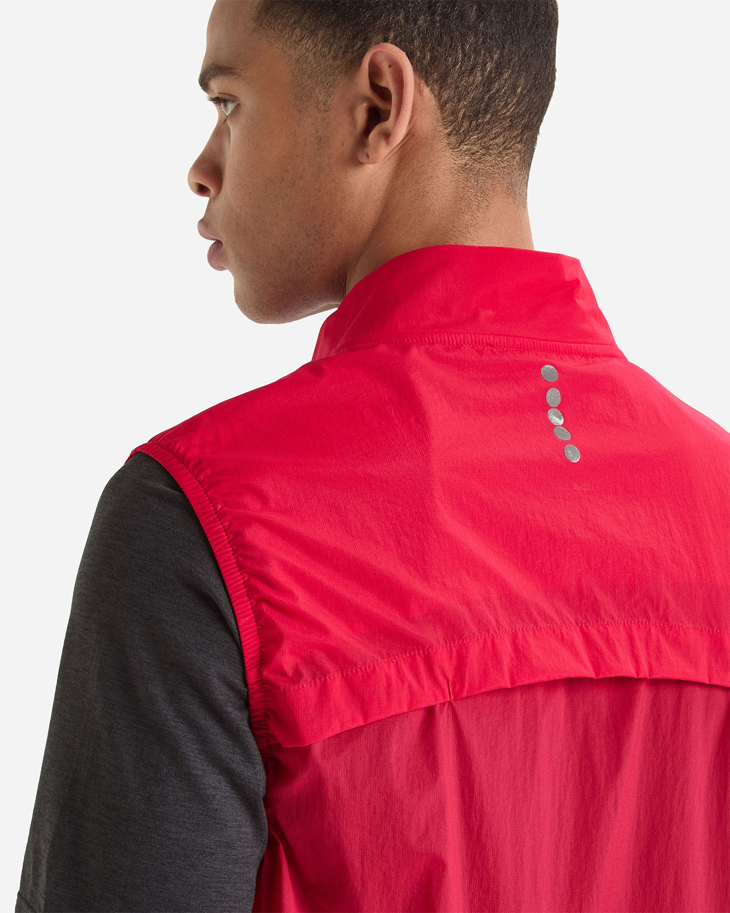 Giacca running DIADORA PACKABLE VEST M - Rosso - 4 | Cisalfa Sport