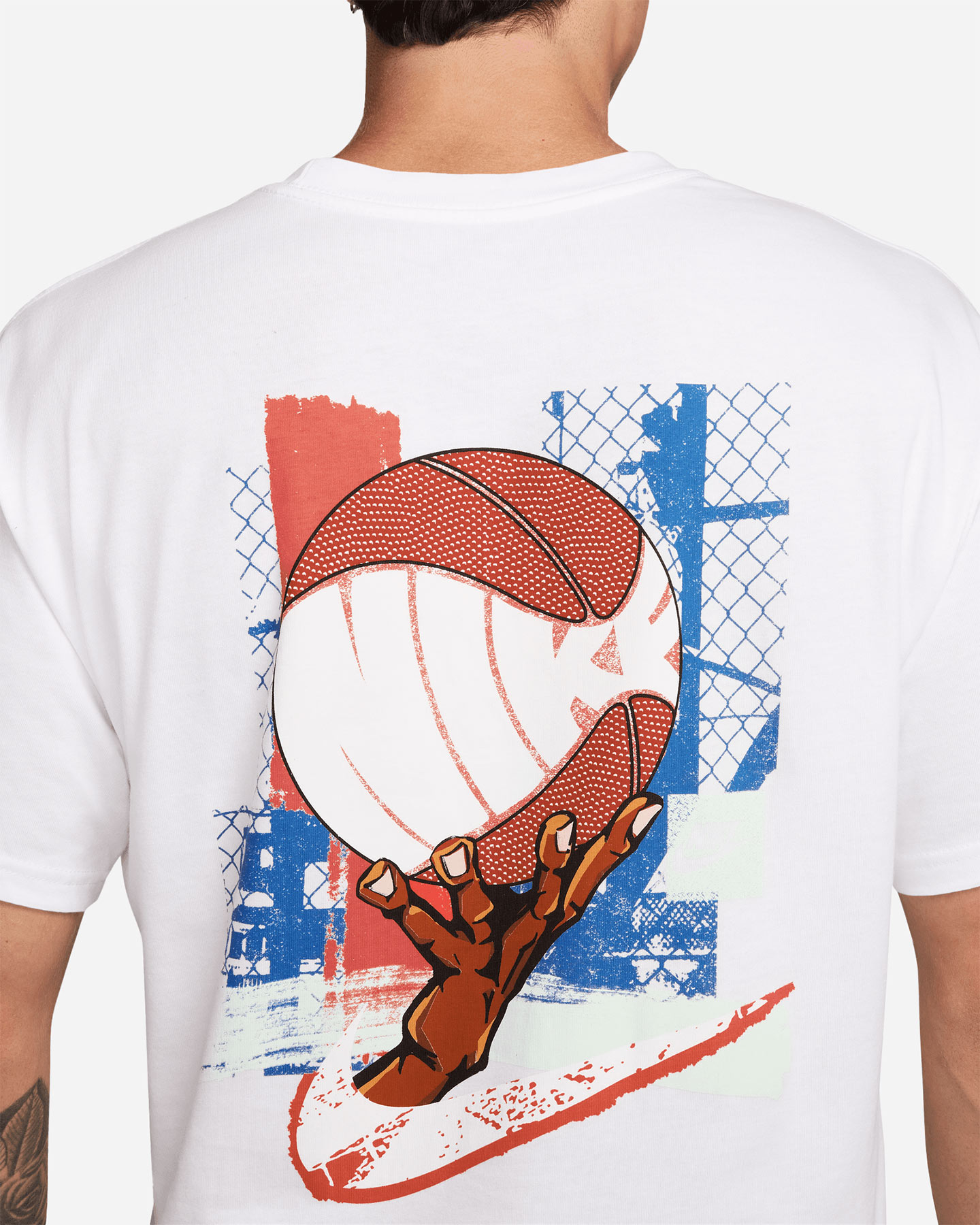 T-shirt NIKE BASKET PRINTED M - Bianco - 2 | Cisalfa Sport